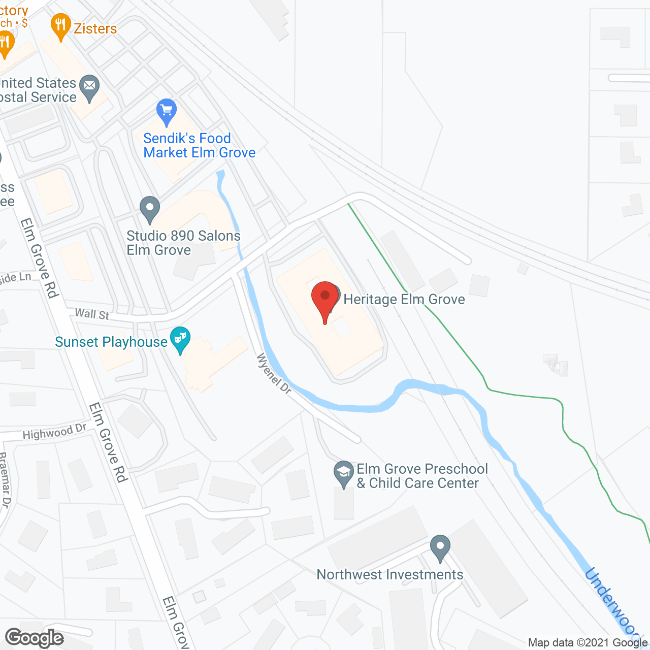 Heritage Elm Grove in google map
