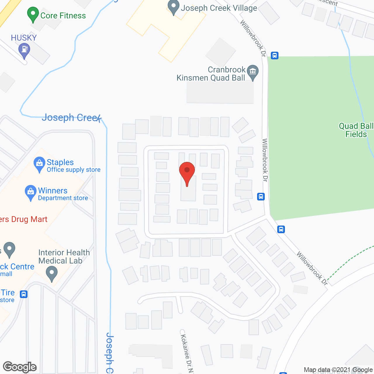 Willowbrook Estates in google map