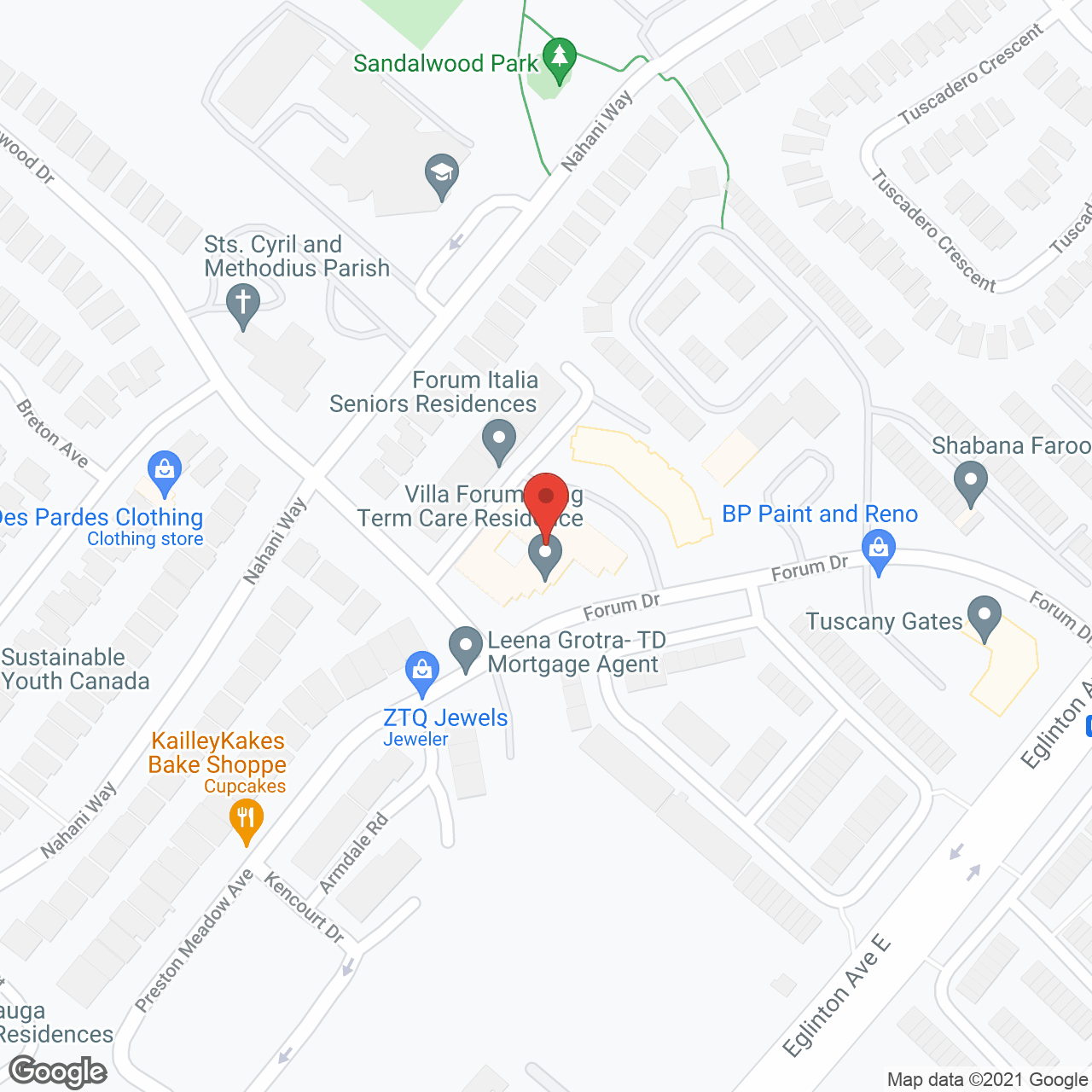 Villa Forum Long Term Care Residence in google map