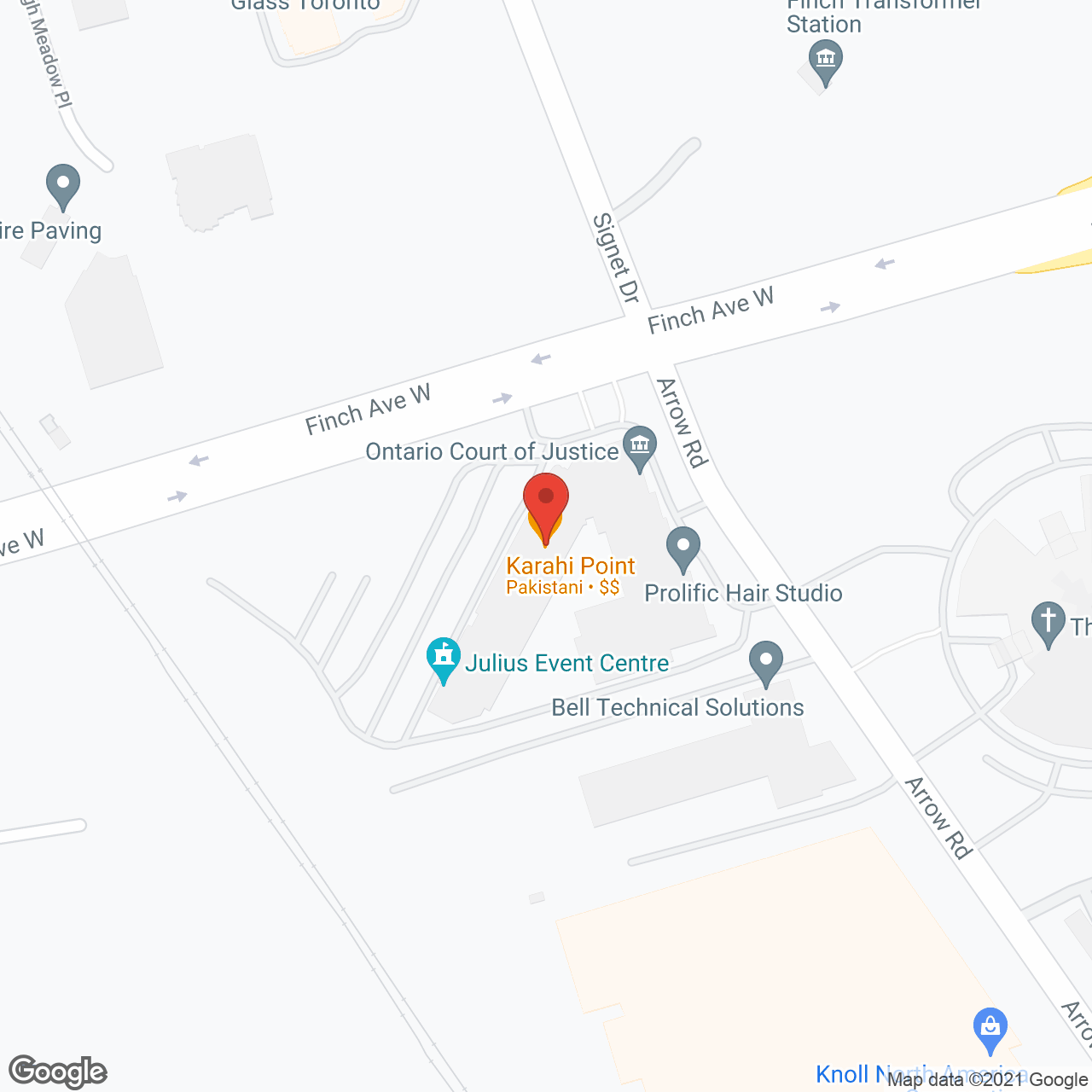 Villa Columbo in google map
