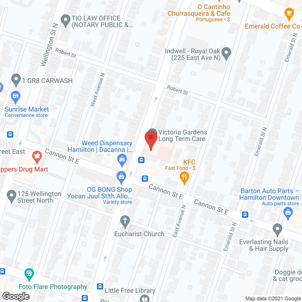 Victoria Gardens Long Term in google map