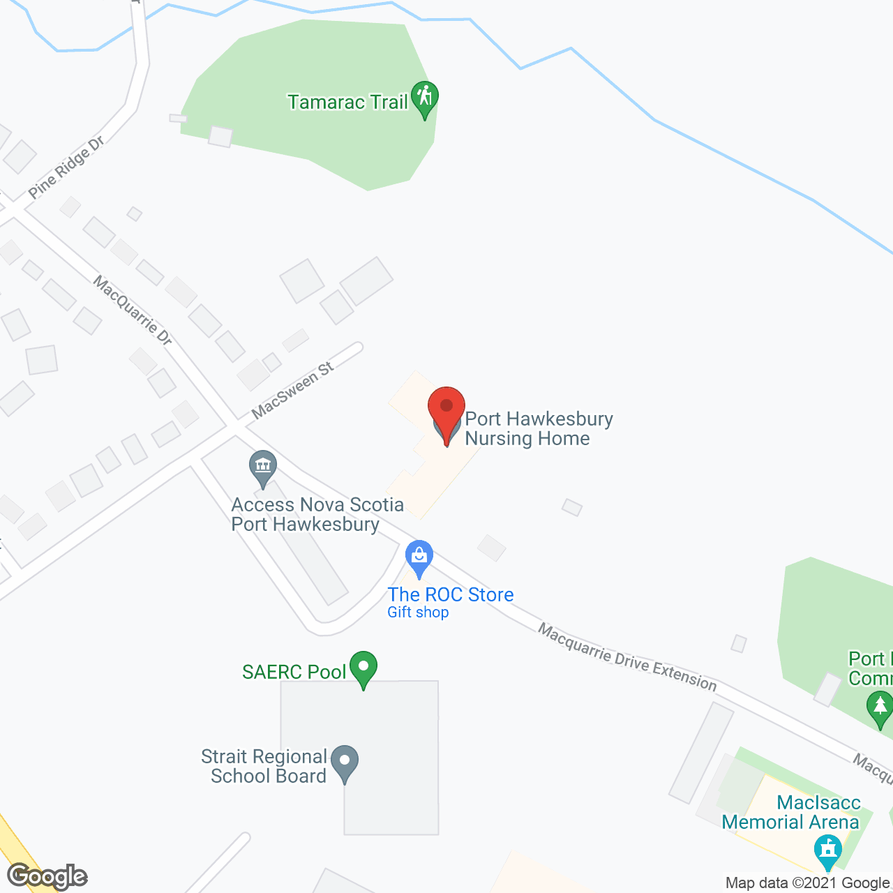 Port Hawkesbury Nursing Home in google map