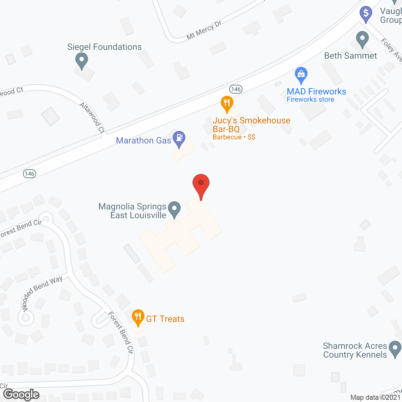 Magnolia Springs East in google map