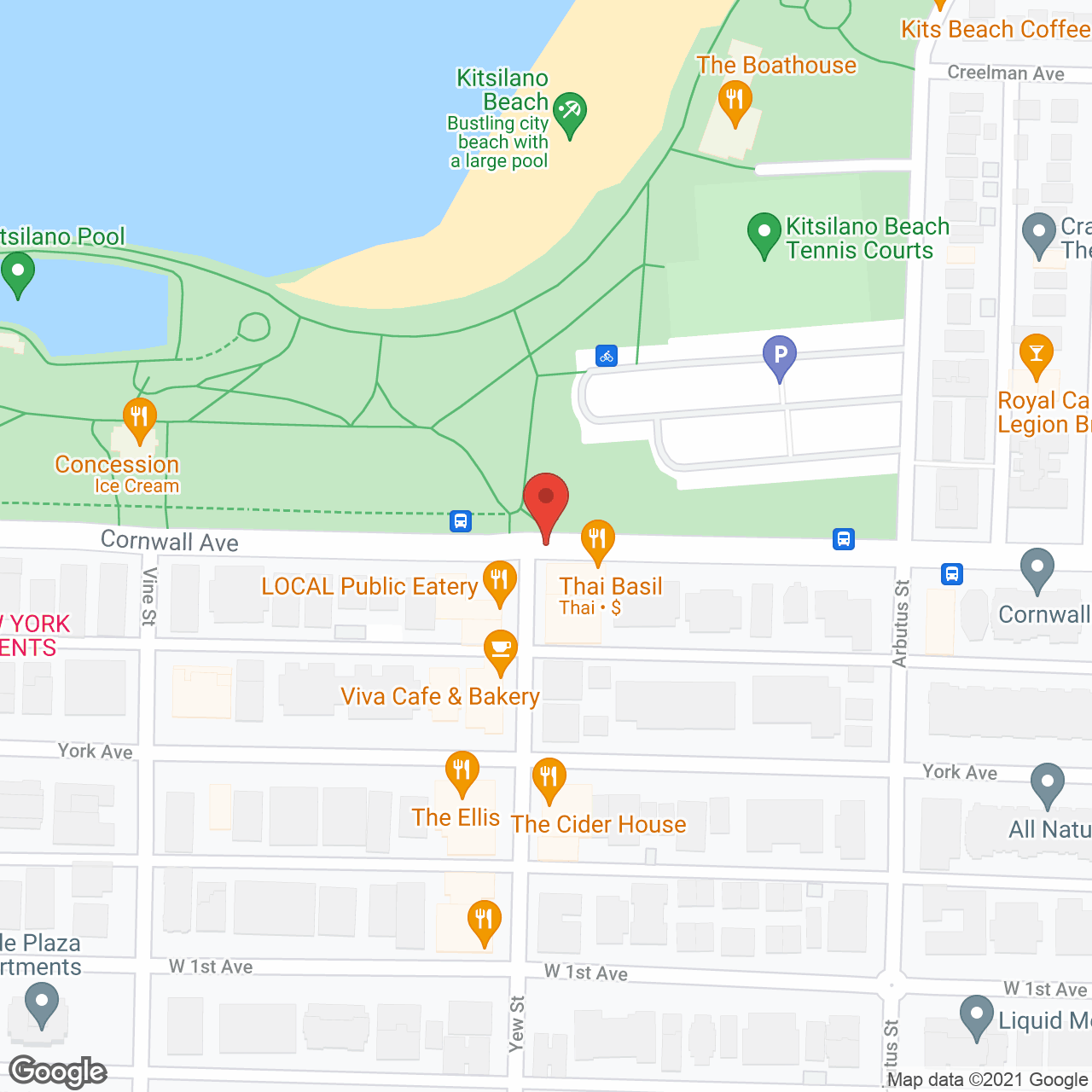 Point Grey Private Hospital in google map