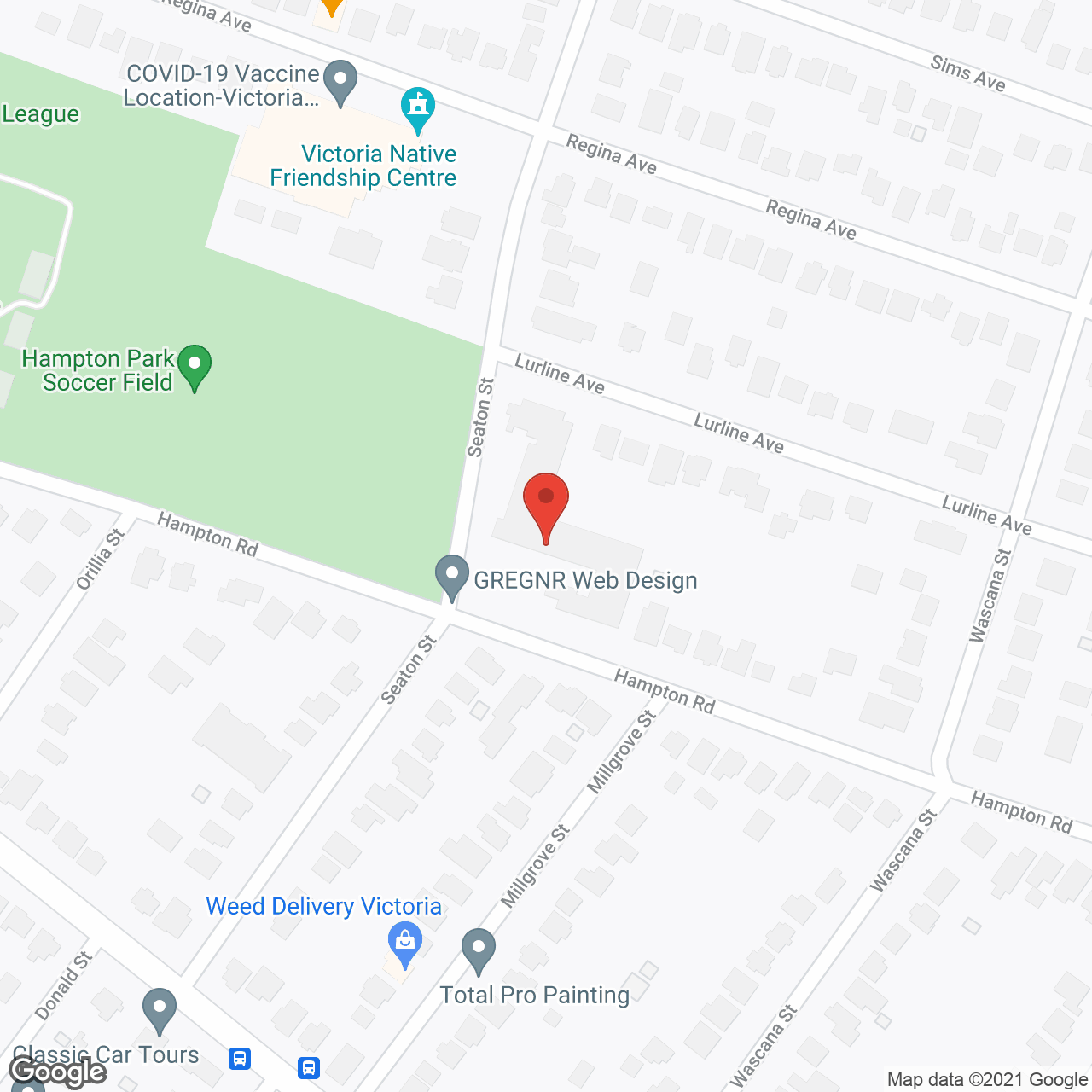 Hampton House in google map
