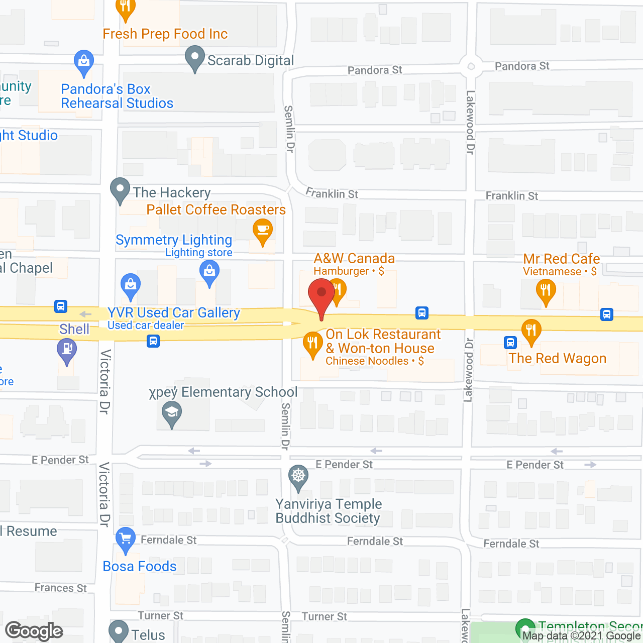 Vernon Apartments in google map