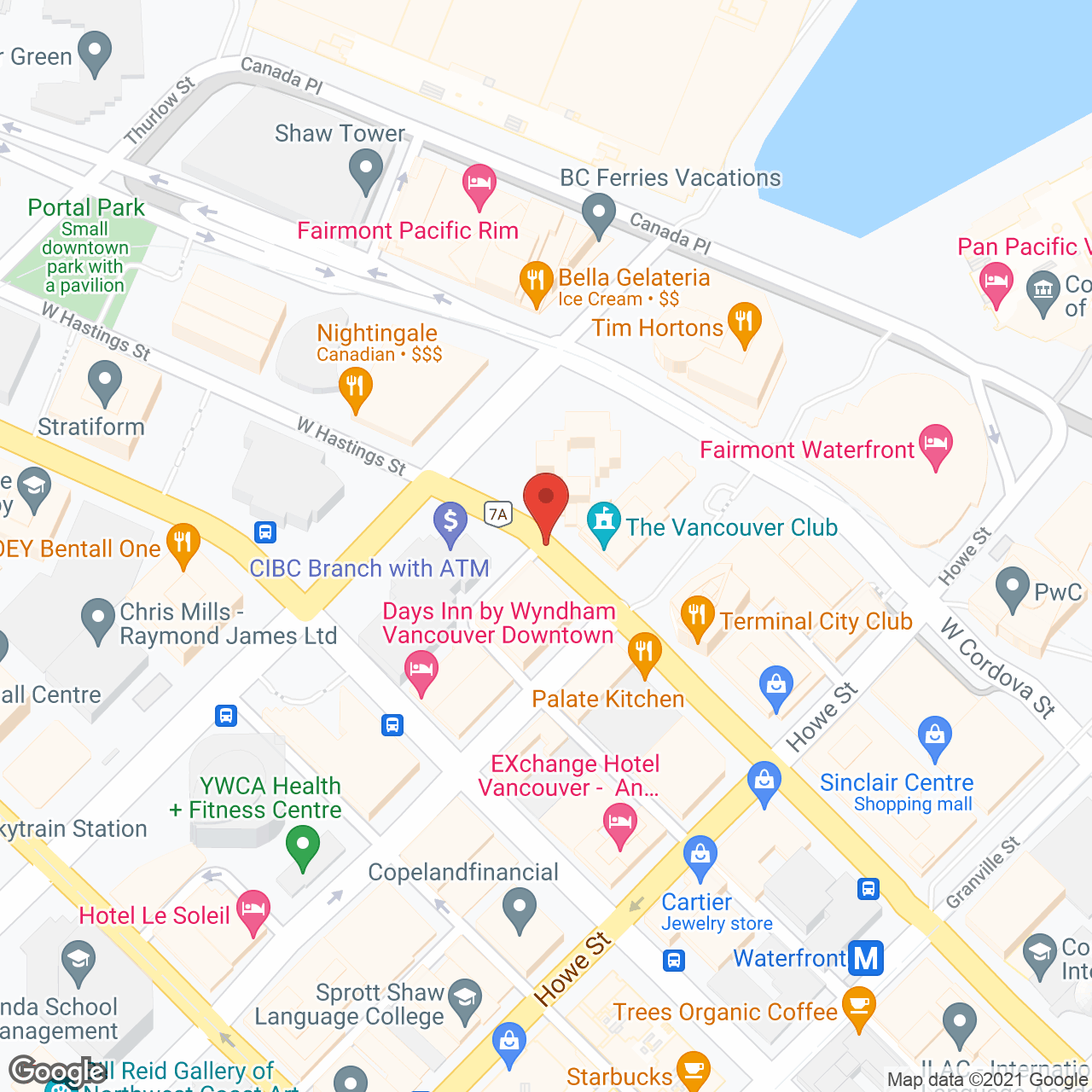 Grand Union Hotel in google map