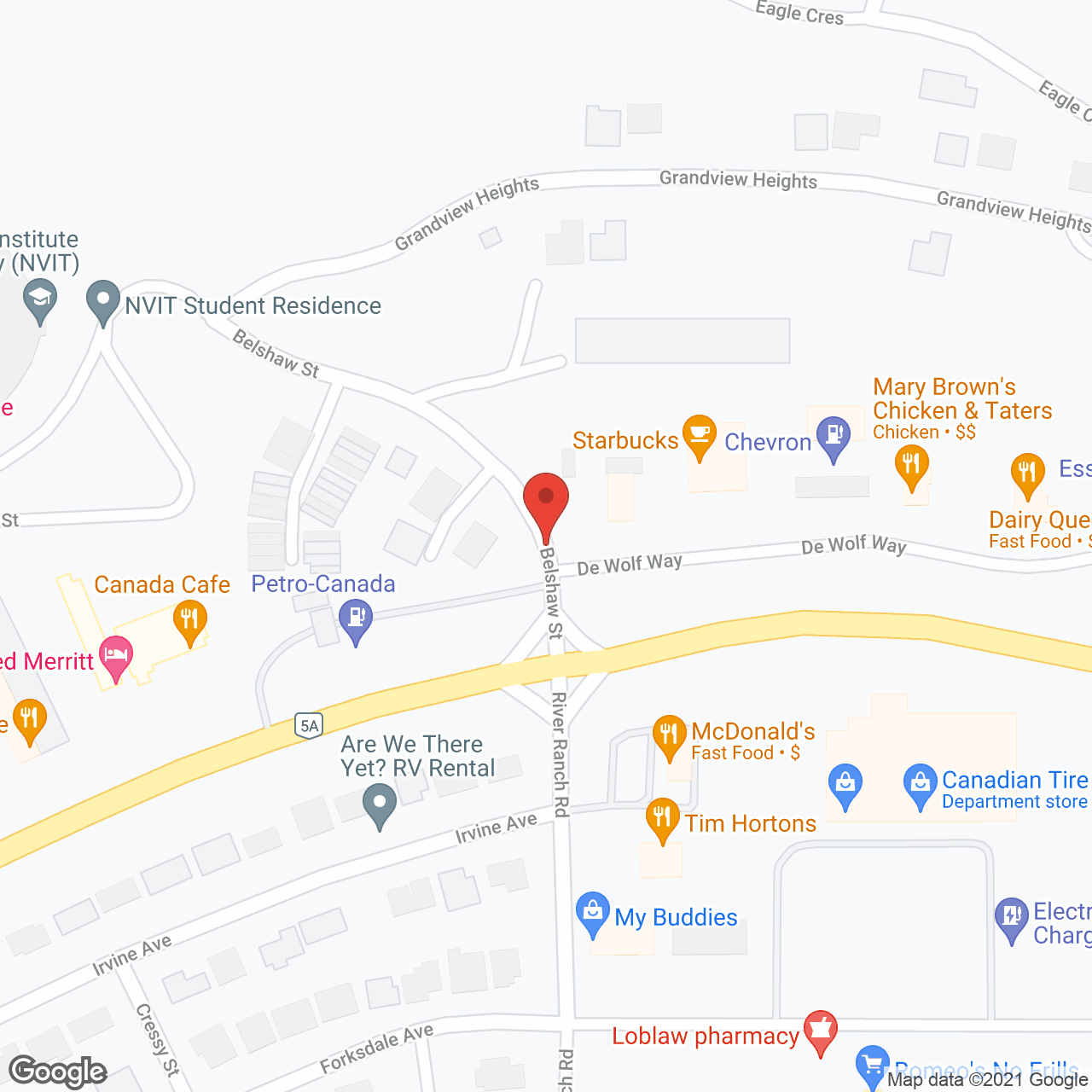 Three Eagles in google map