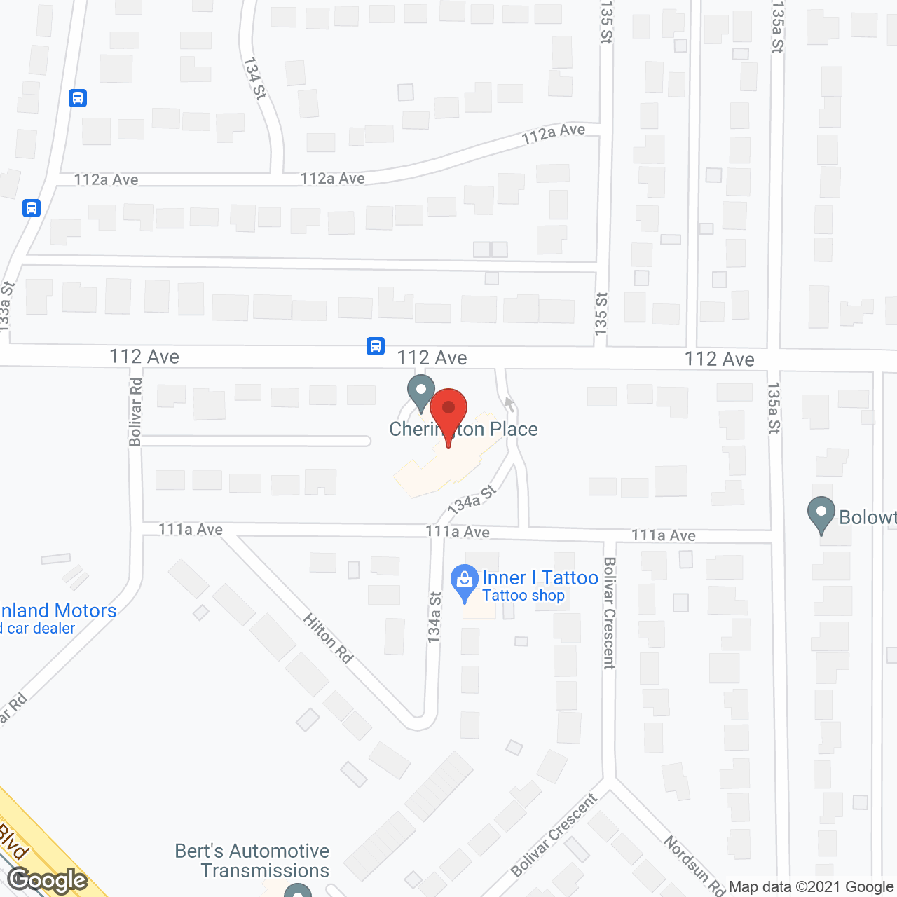 Cherington Place in google map