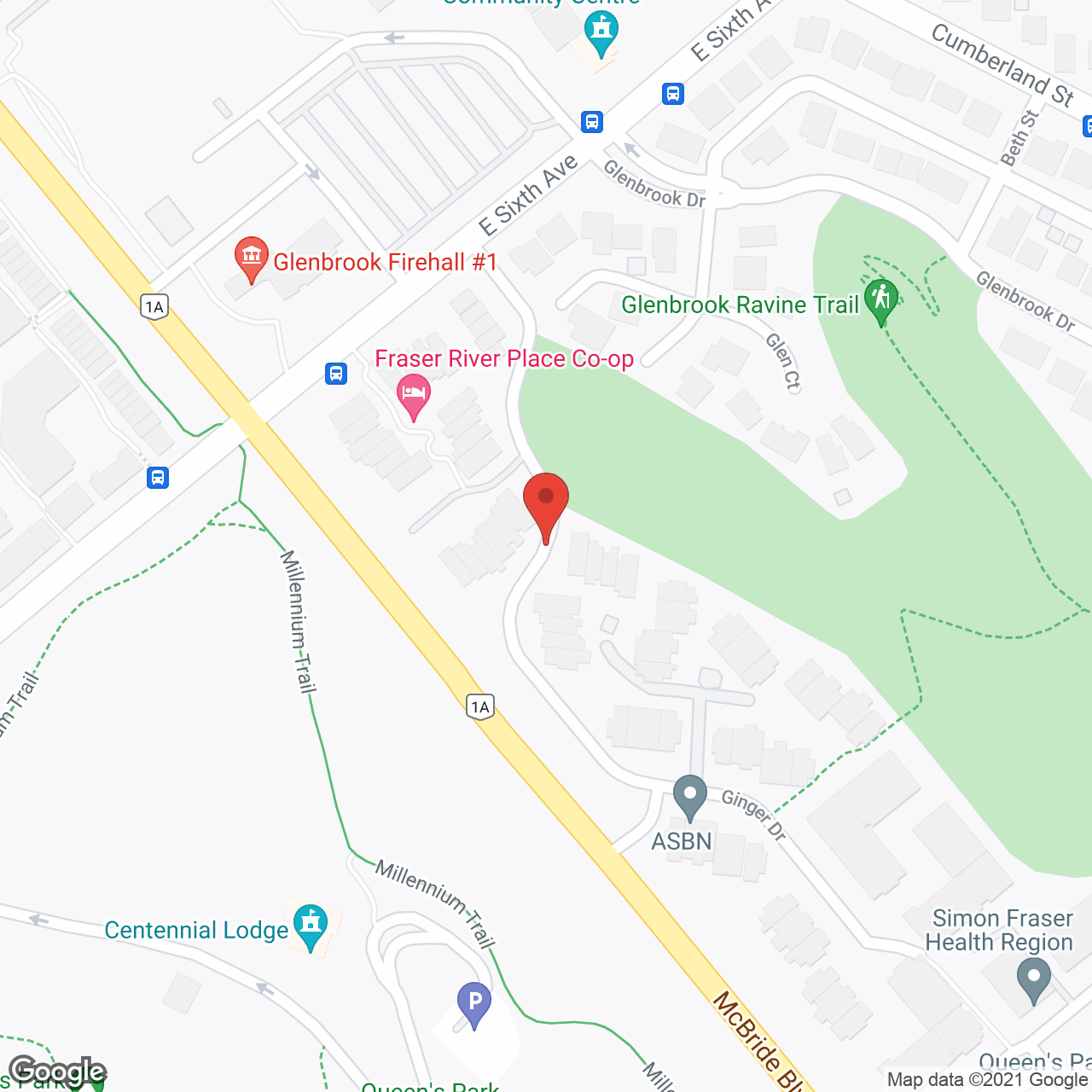Queens Park Co-Op in google map