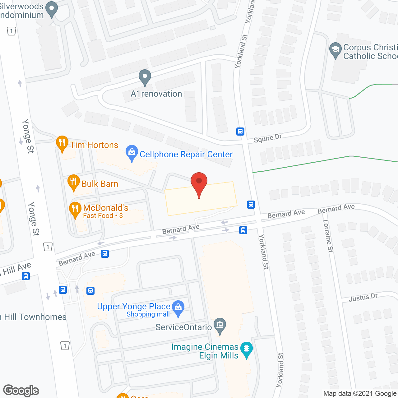 Richmond Hill Retirement Residence in google map