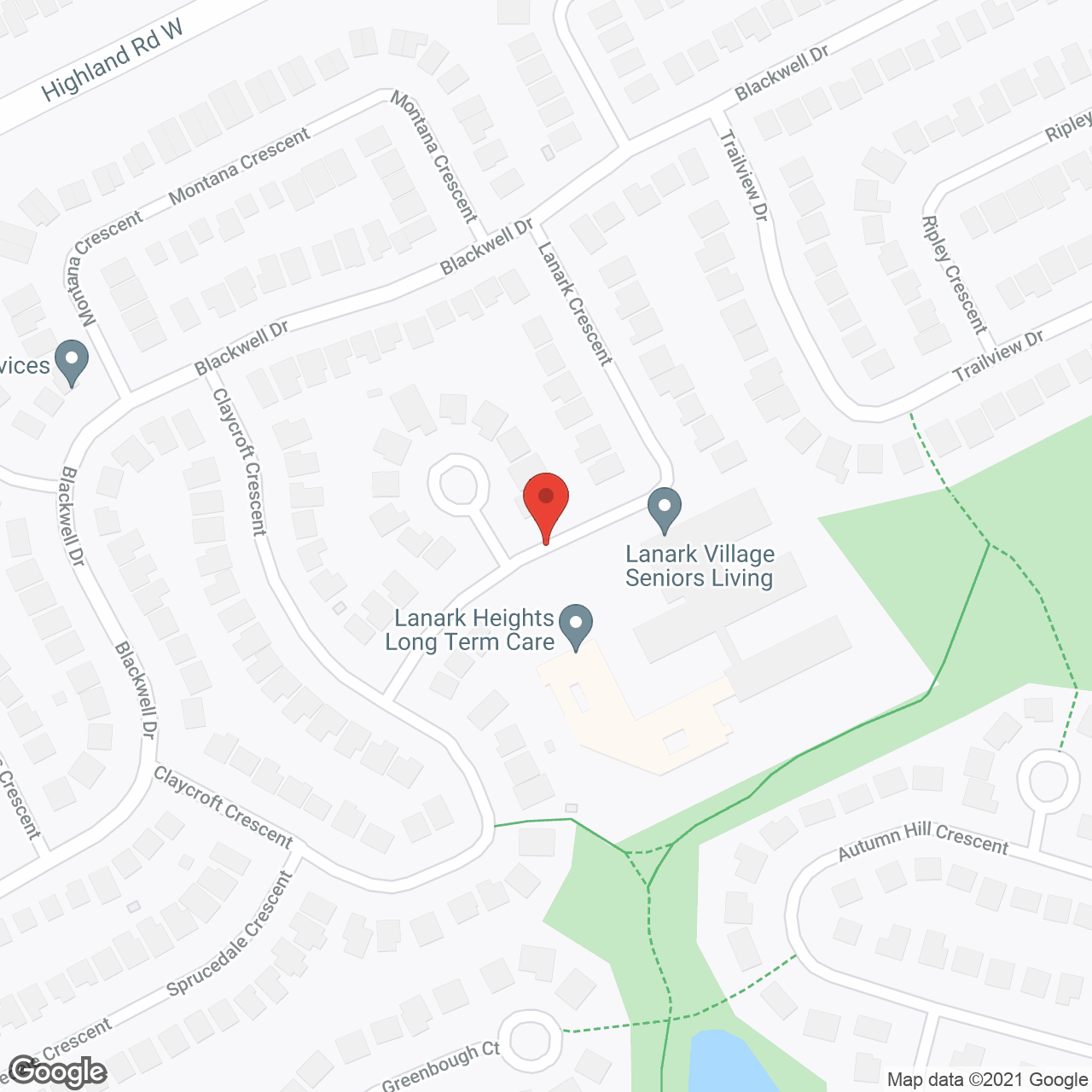 Lanark Place Retirement Residence in google map