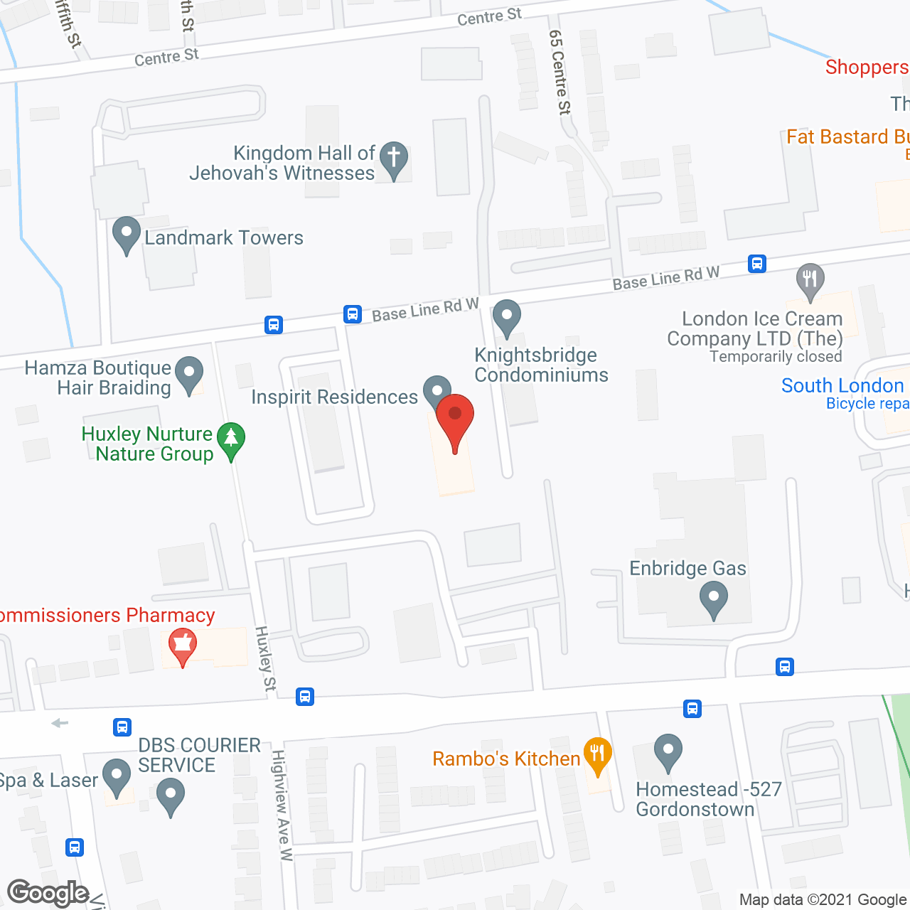 Inspirit Residences in google map