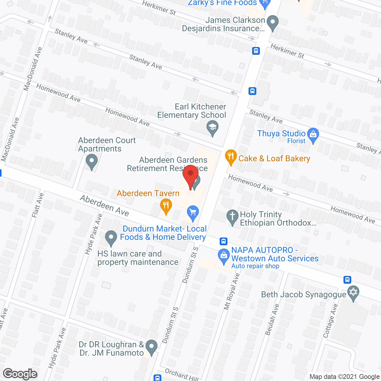 Aberdeen Gardens Retirement Residence in google map