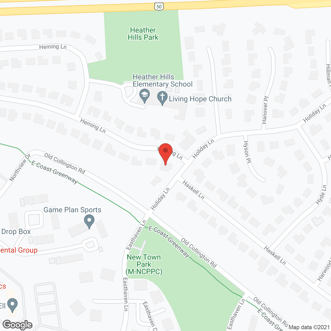 Bowie Spring Assisted Living in google map