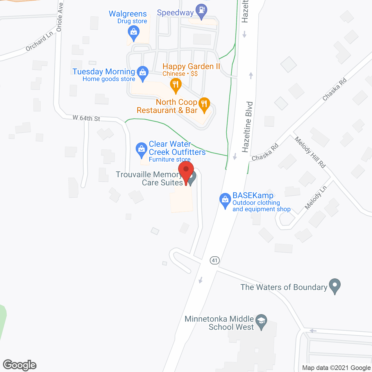 Trouvaille Memory Care Suites in google map