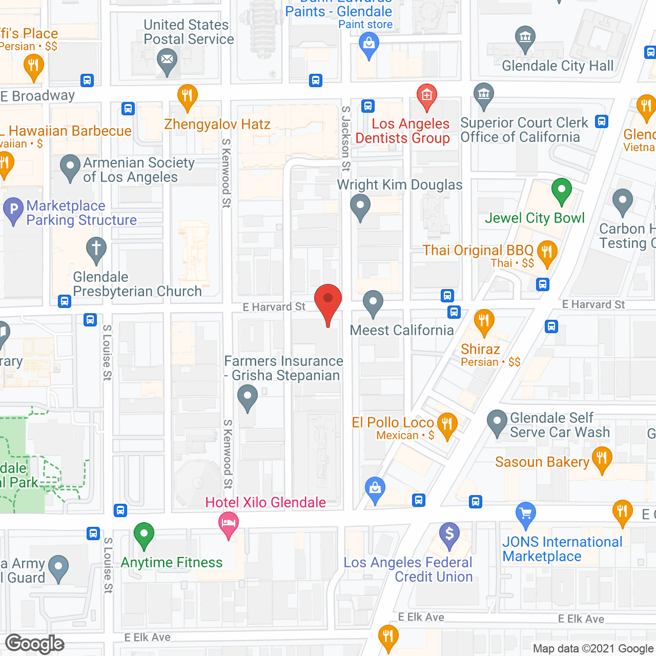 Heritage Park at Glendale in google map