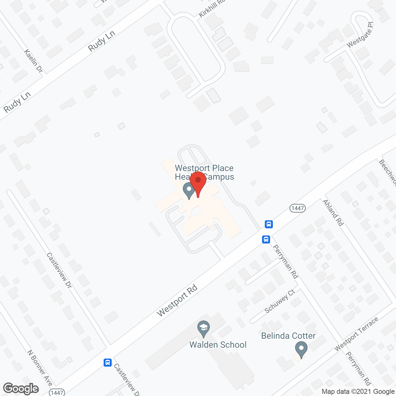 Westport Place Health Campus in google map