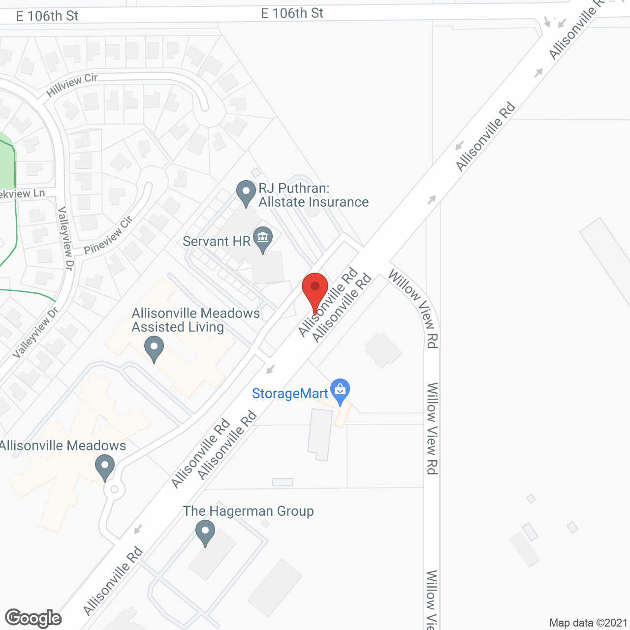 Allisonville Meadows Assisted Living in google map