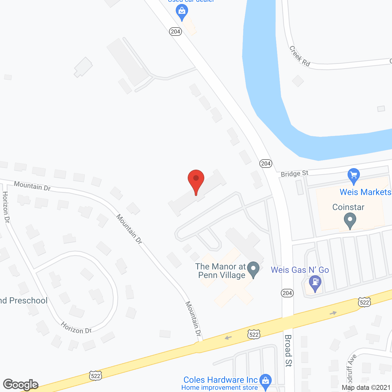 Pennsfield Senior Apartments in google map