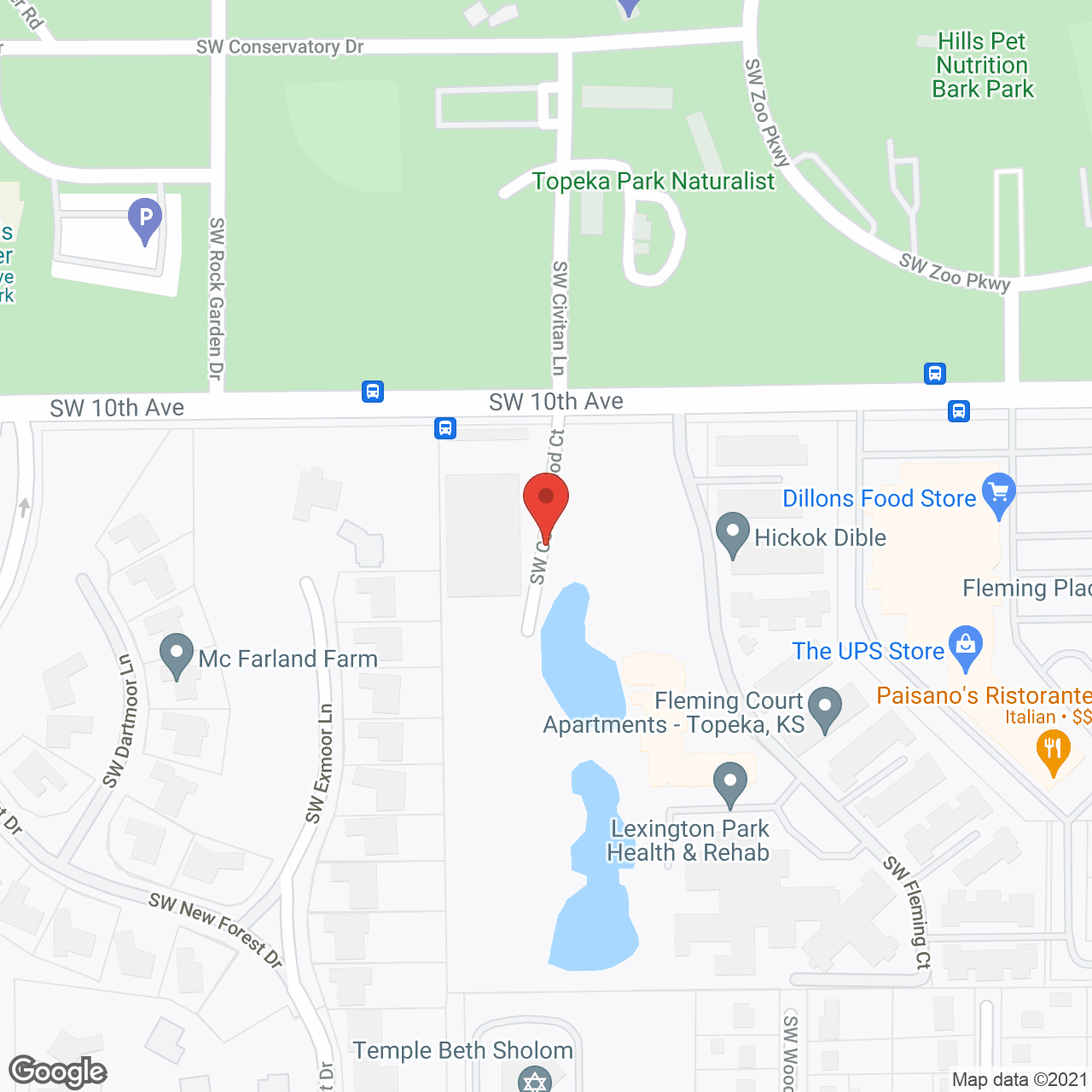 Lexington Park Independent Living in google map