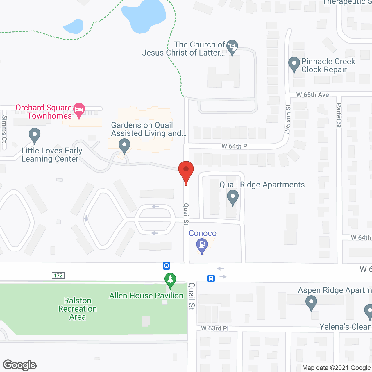 The Gardens on Quail in google map