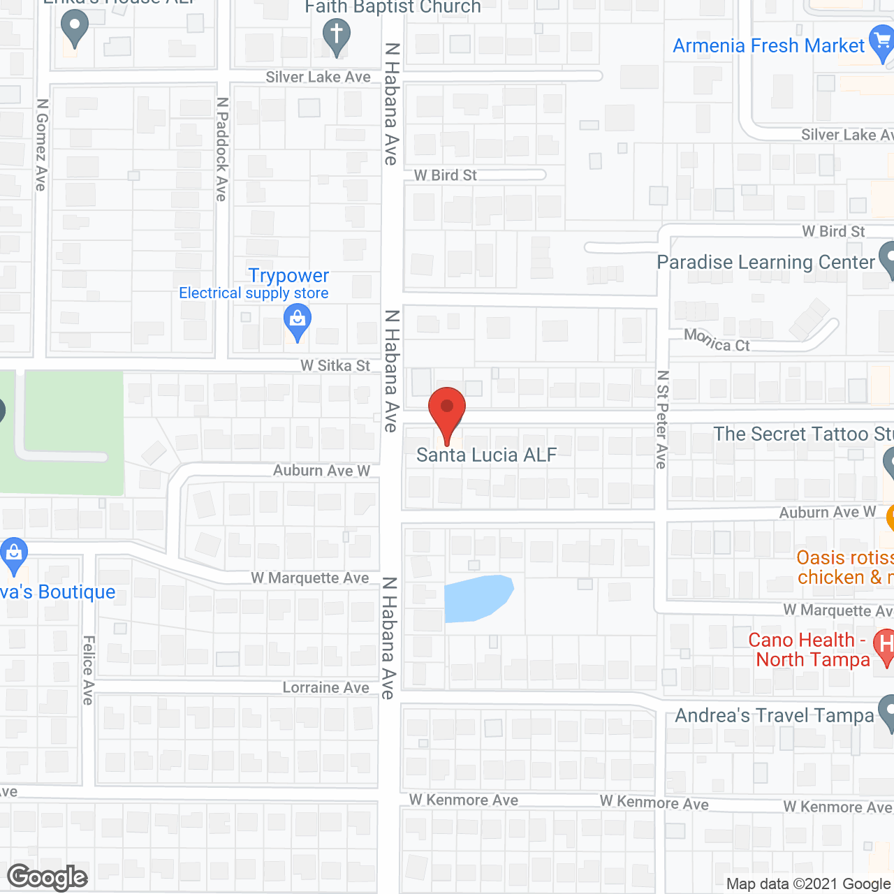 Santa Lucia Assisted Living Facility in google map