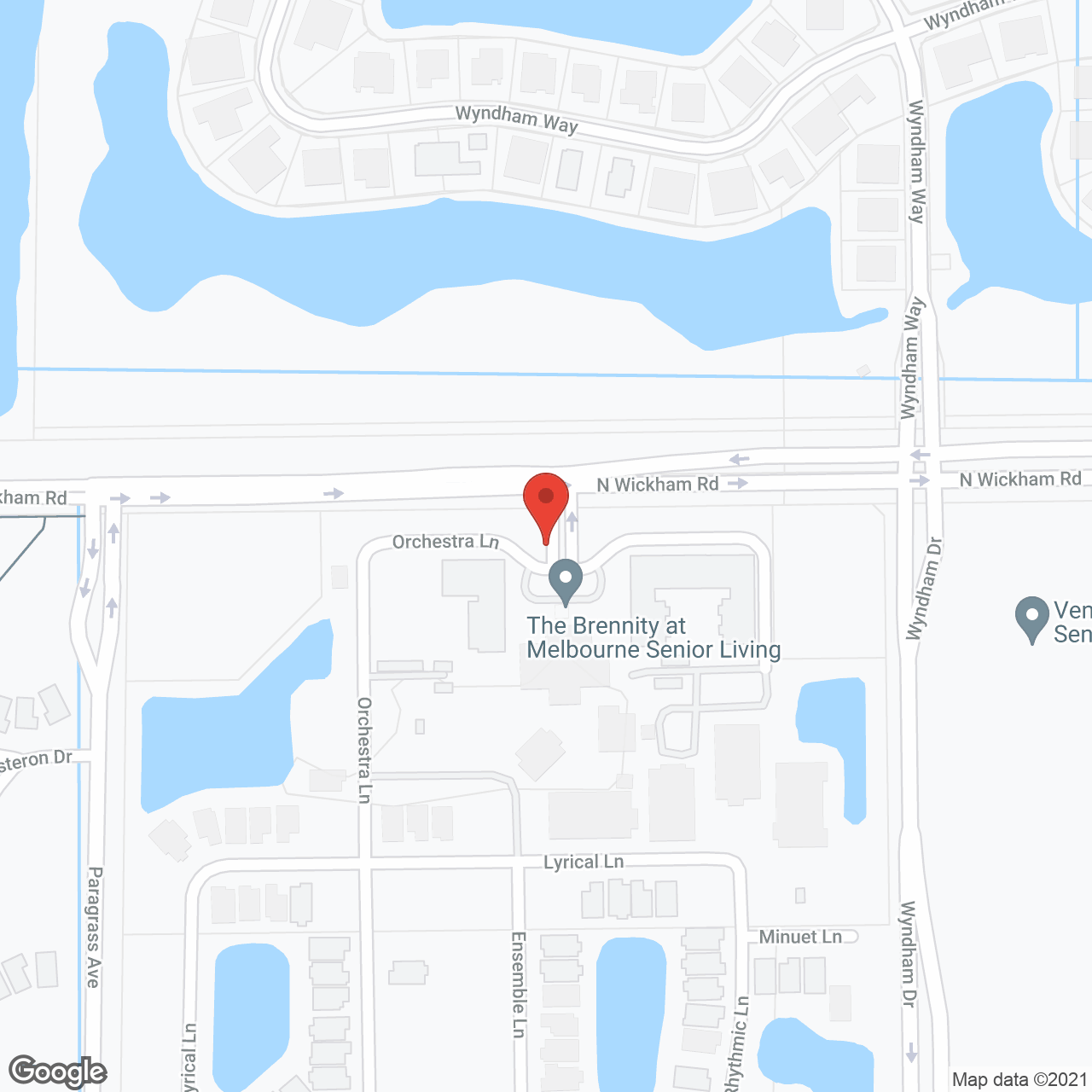 The Brennity at Melbourne Senior Living in google map