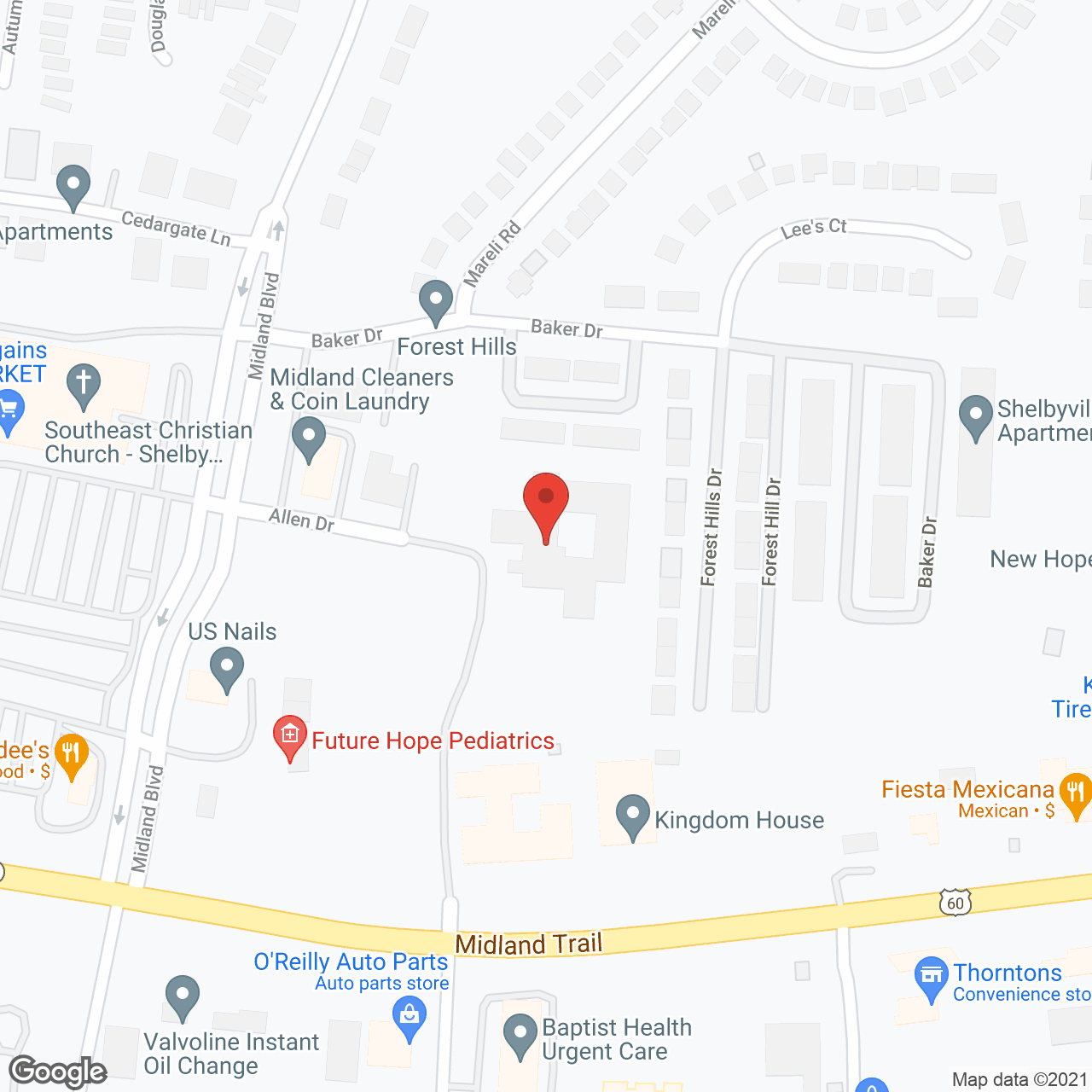 Crescent Place Assisted Living in google map