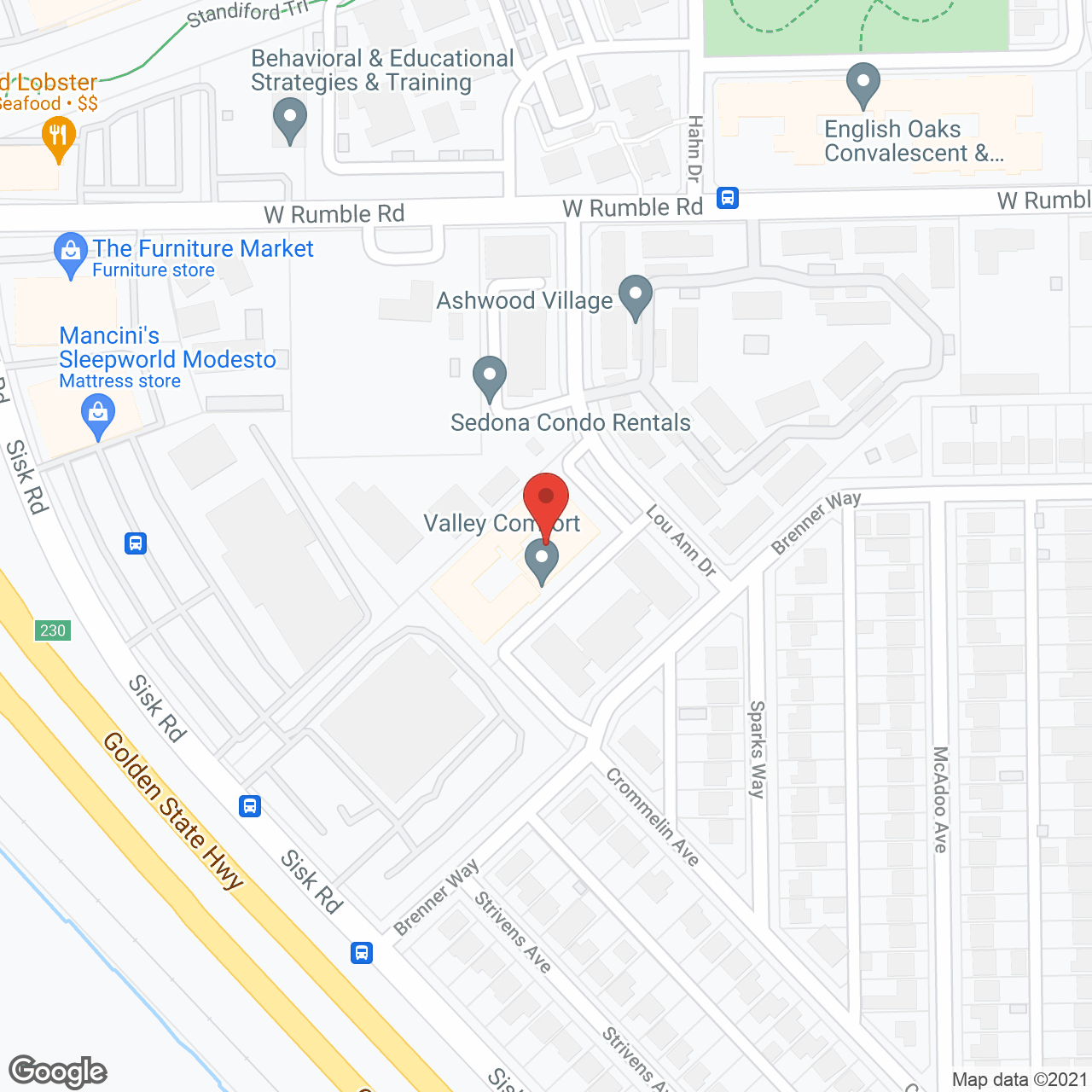 Valley Comfort Assisted Living in google map
