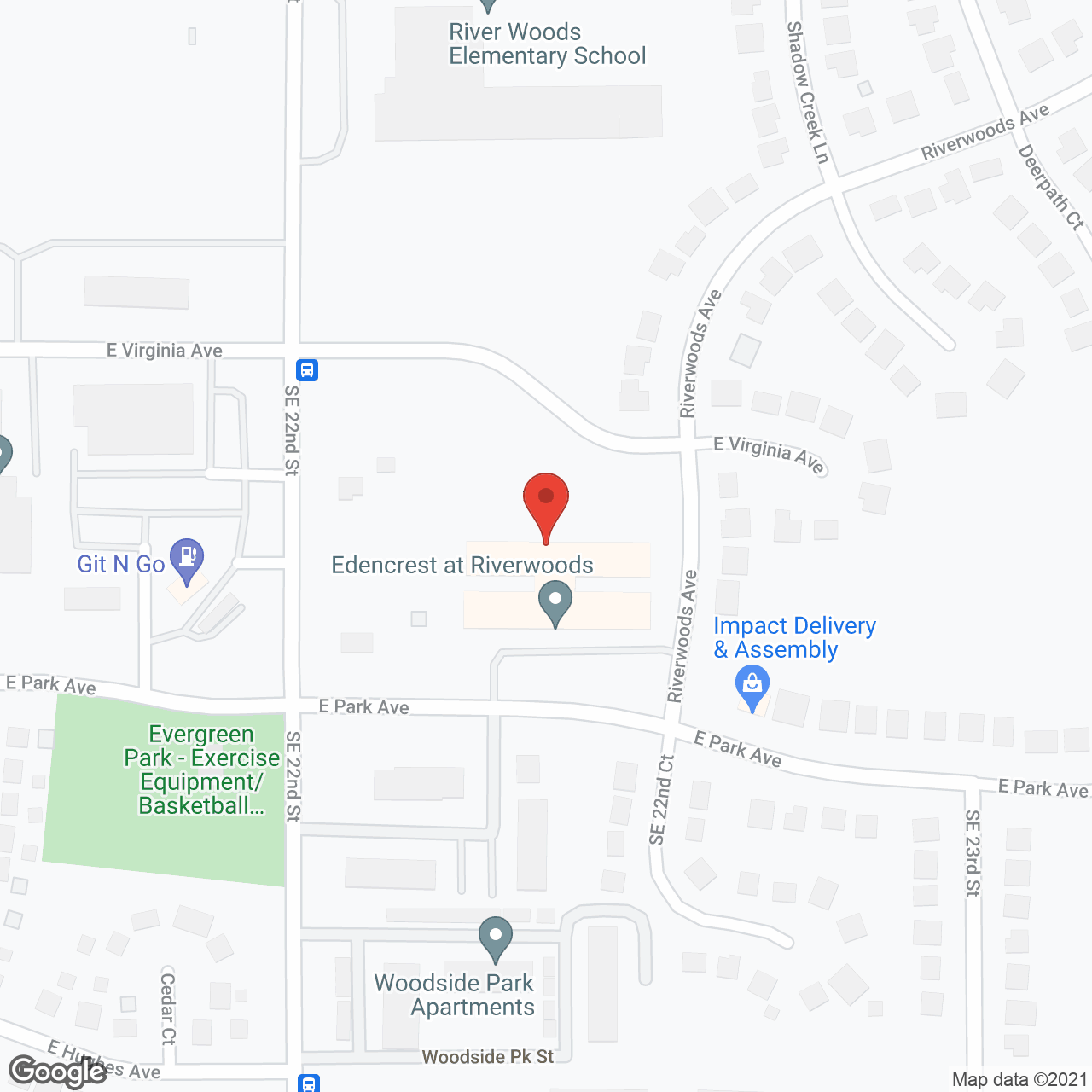 Edencrest at Riverwoods in google map