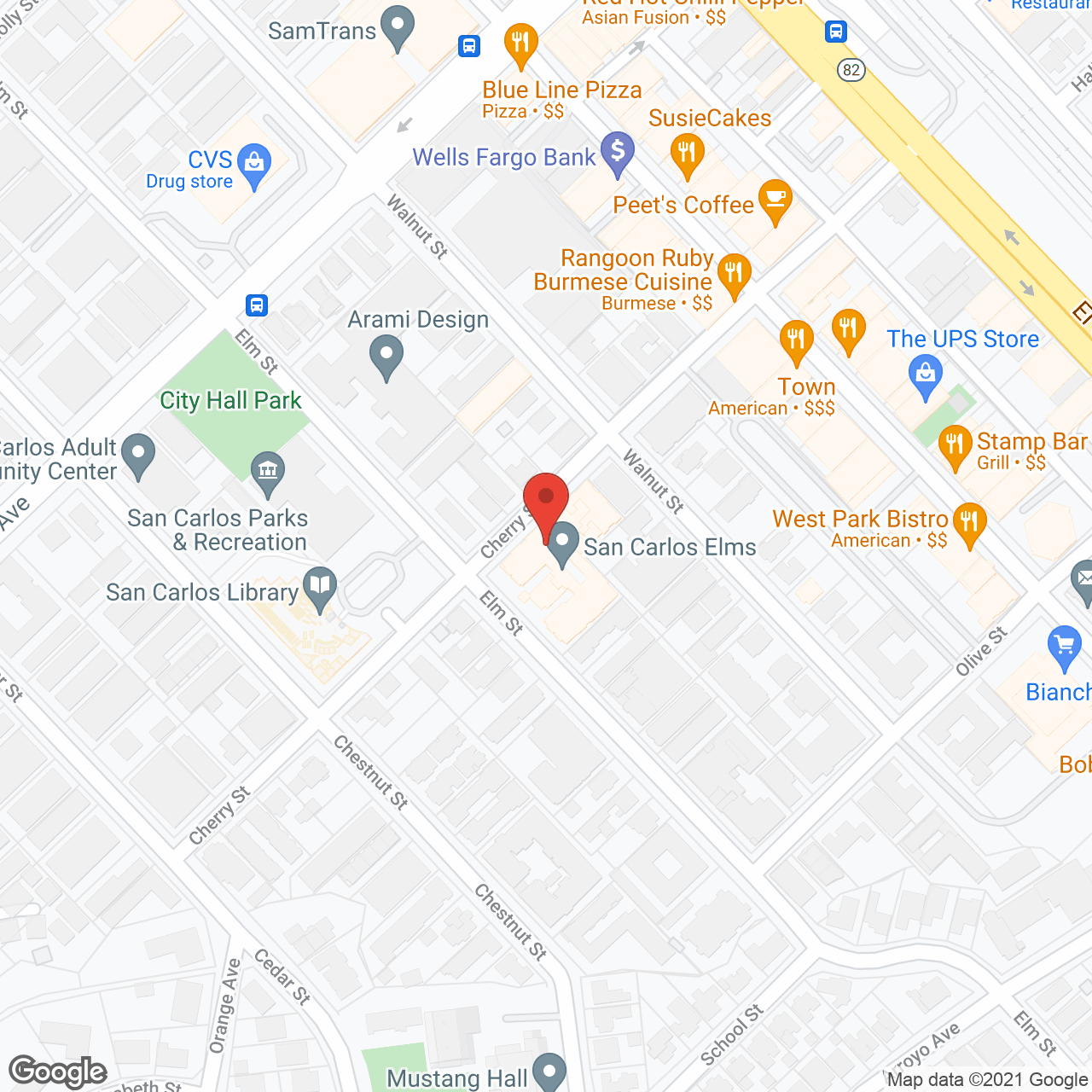 San Carlos Elms in google map