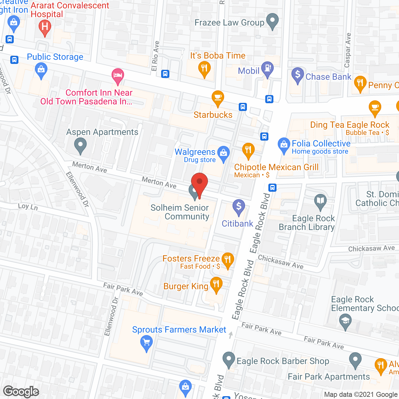 Solheim Senior Community in google map