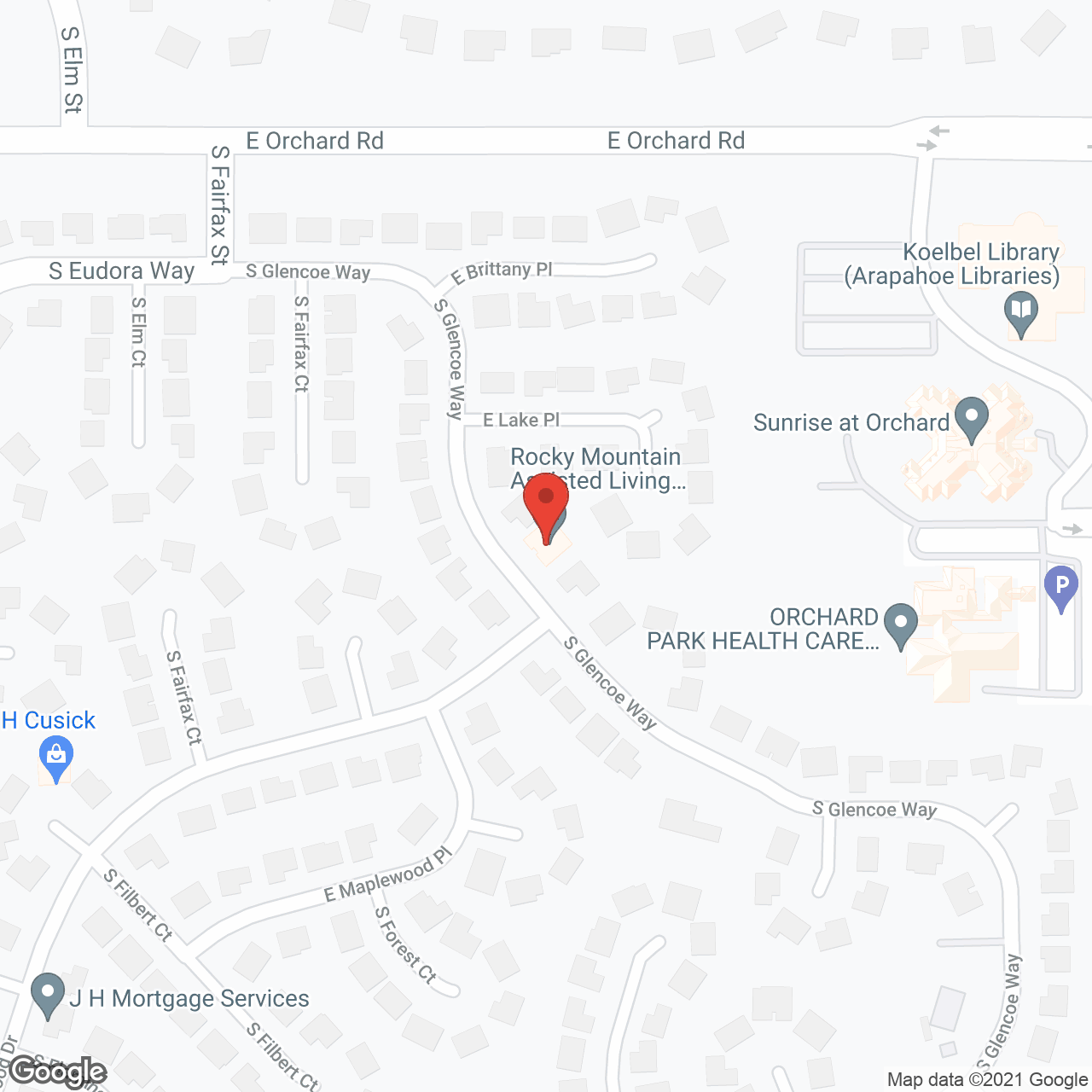Rocky Mountain Assisted Living at Glencoe in google map