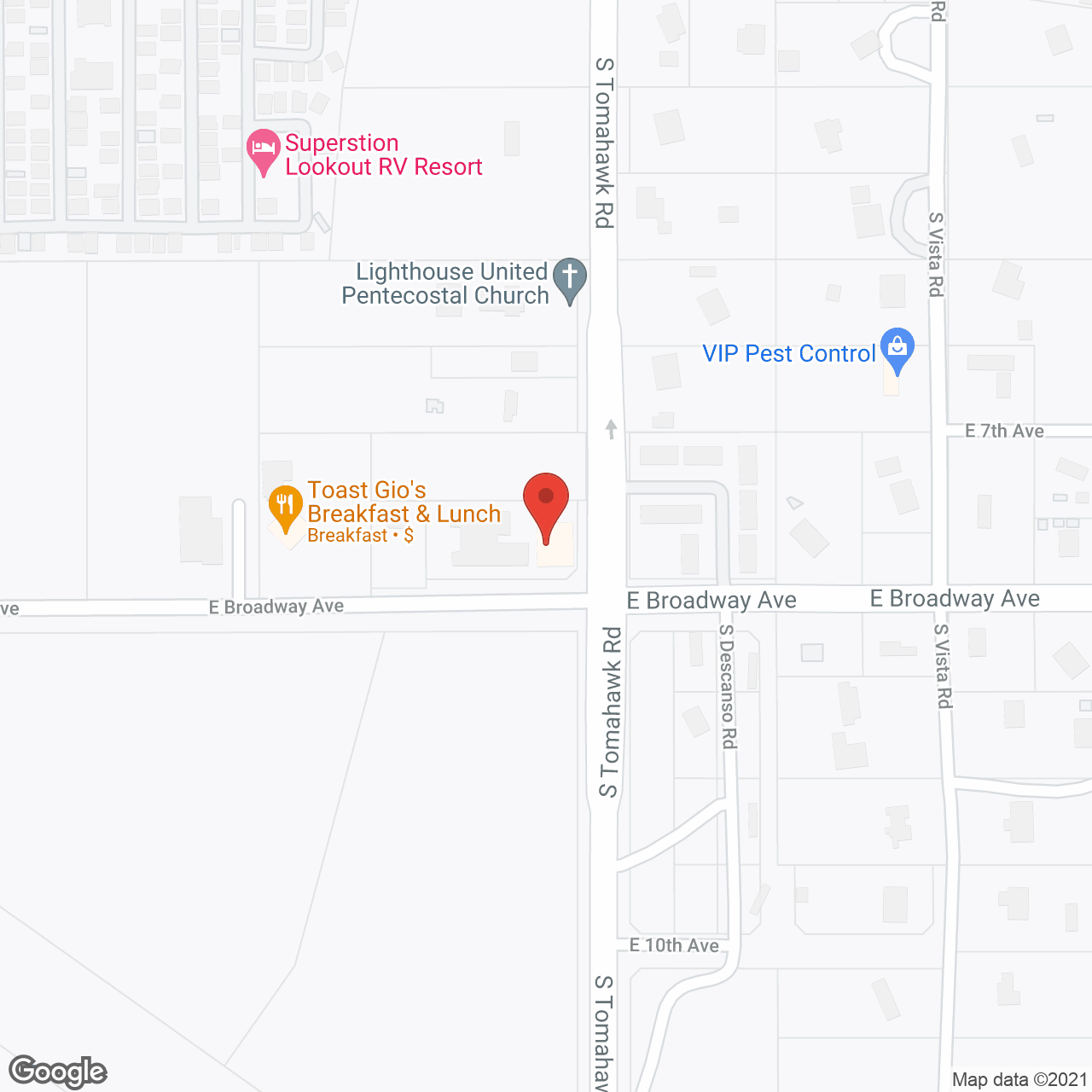 Visions Senior Living at Apache Junction in google map