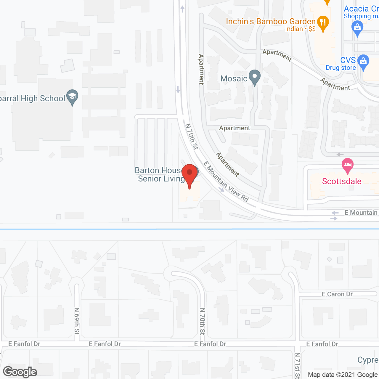 Barton House in google map