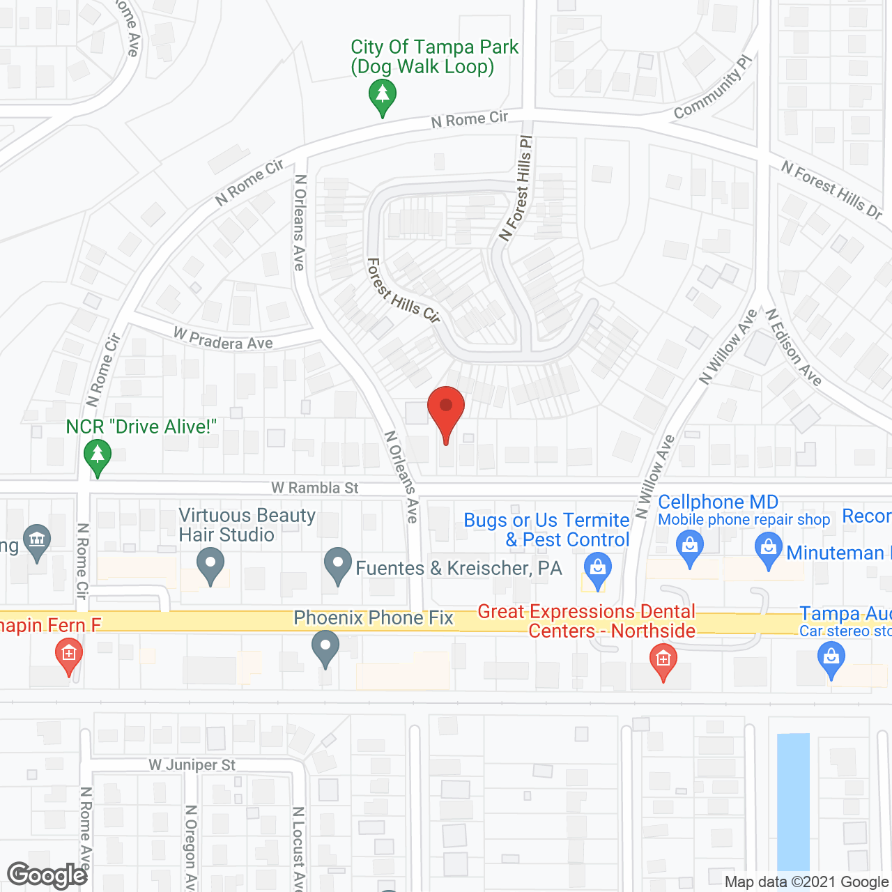 Lilian Assisted Living Facility in google map
