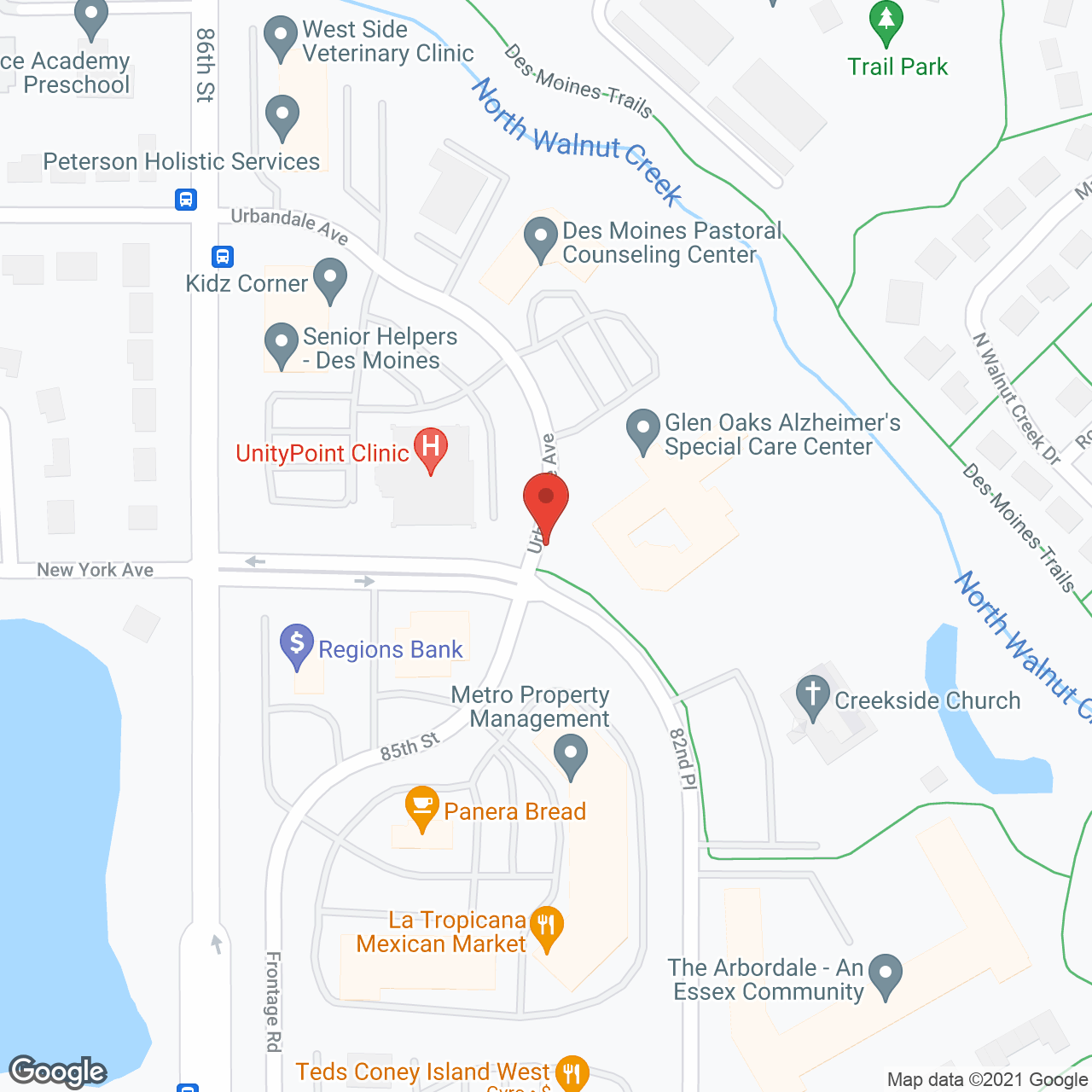 Glen Oaks Alzheimer's Special Care Center in google map