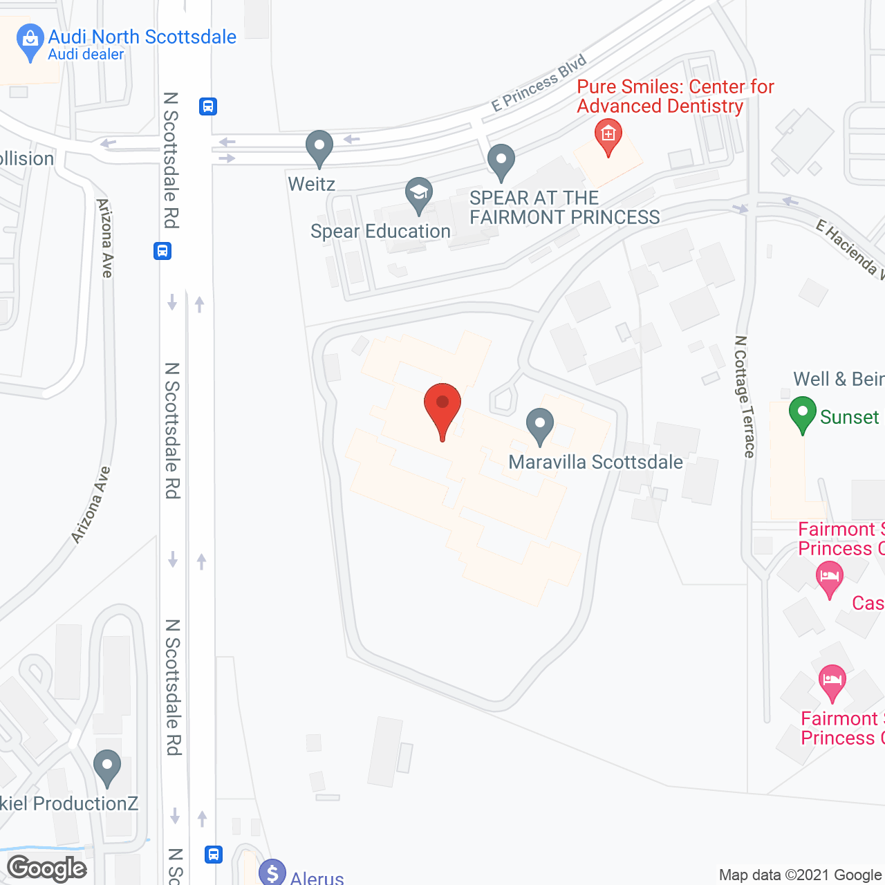 Maravilla Scottsdale in google map