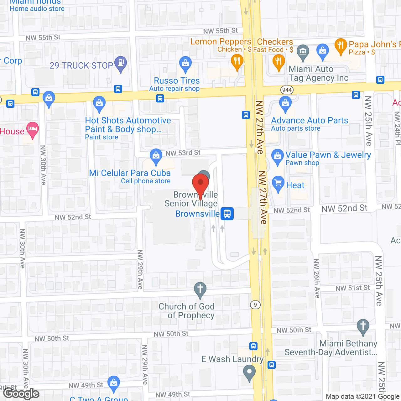 Brownsville Transit Village in google map