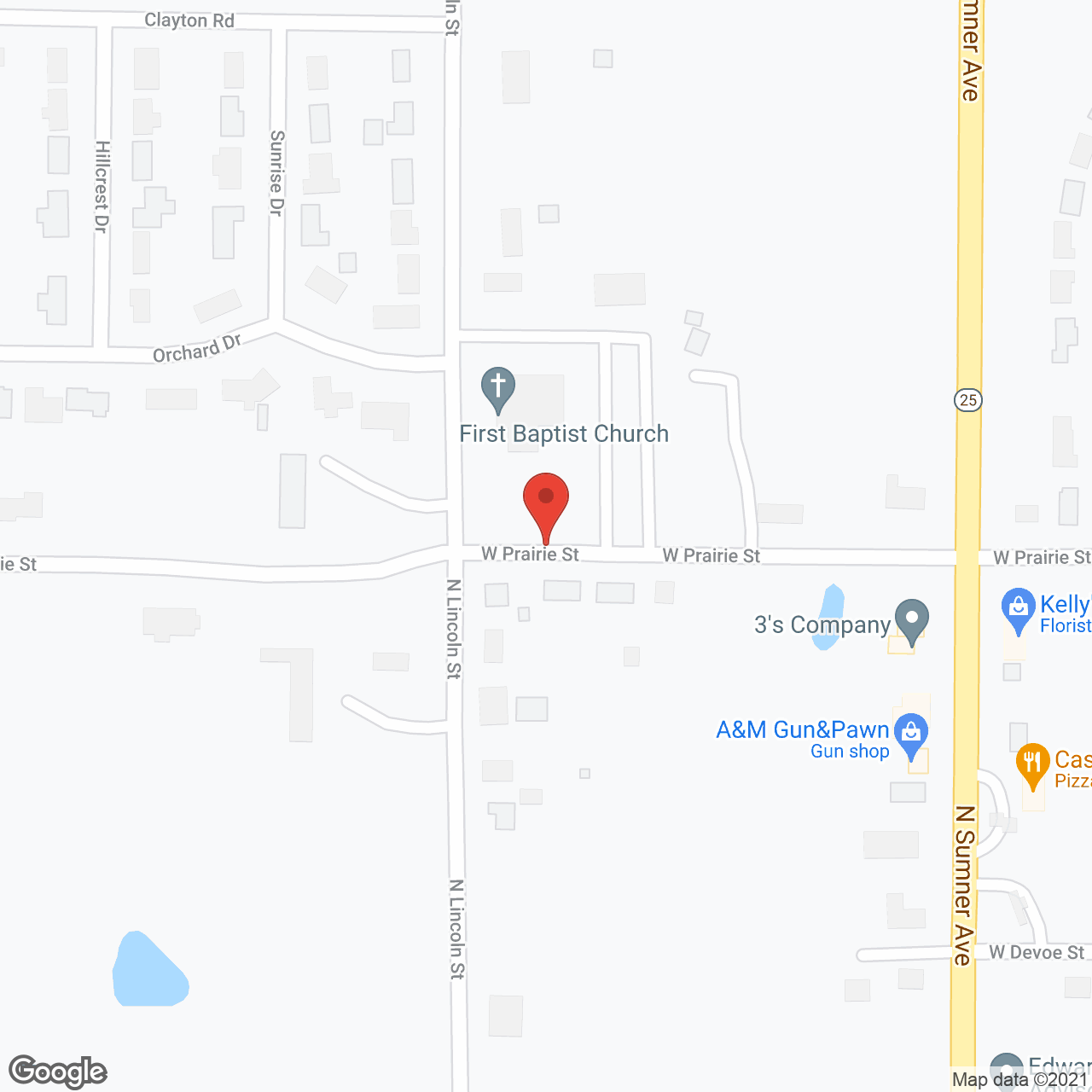 Homestead of Creston in google map