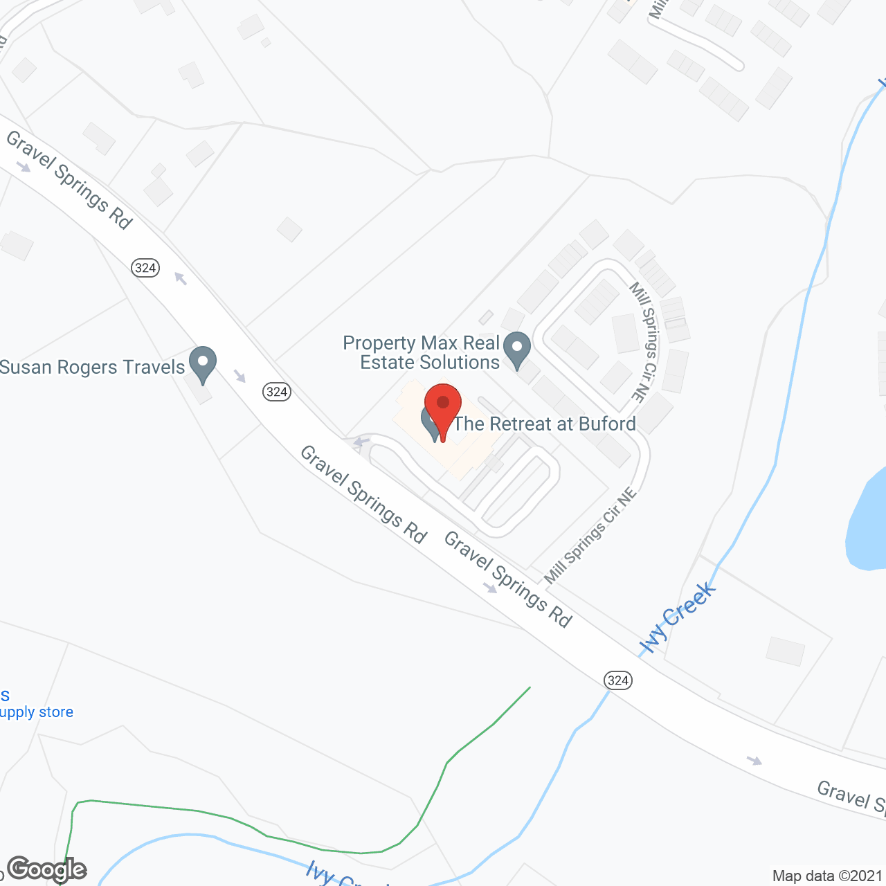 The Retreat at Buford in google map