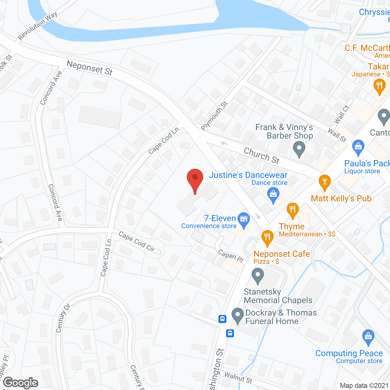 Canton Estates in google map