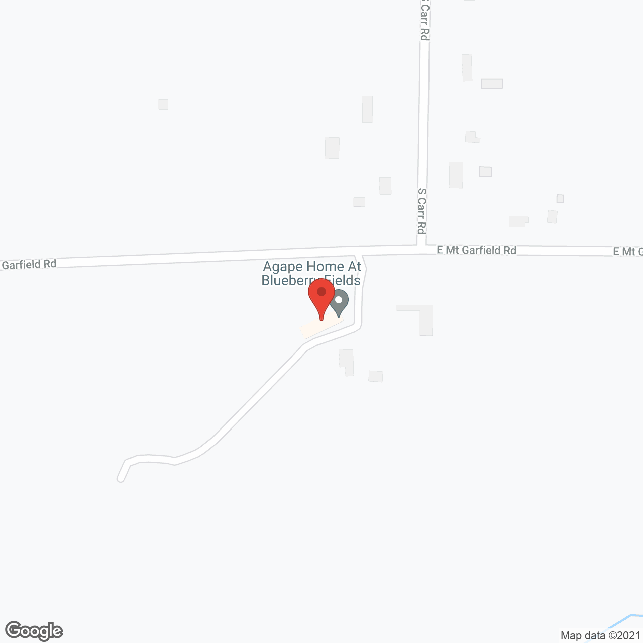 Agape Home at Blueberry Fields in google map