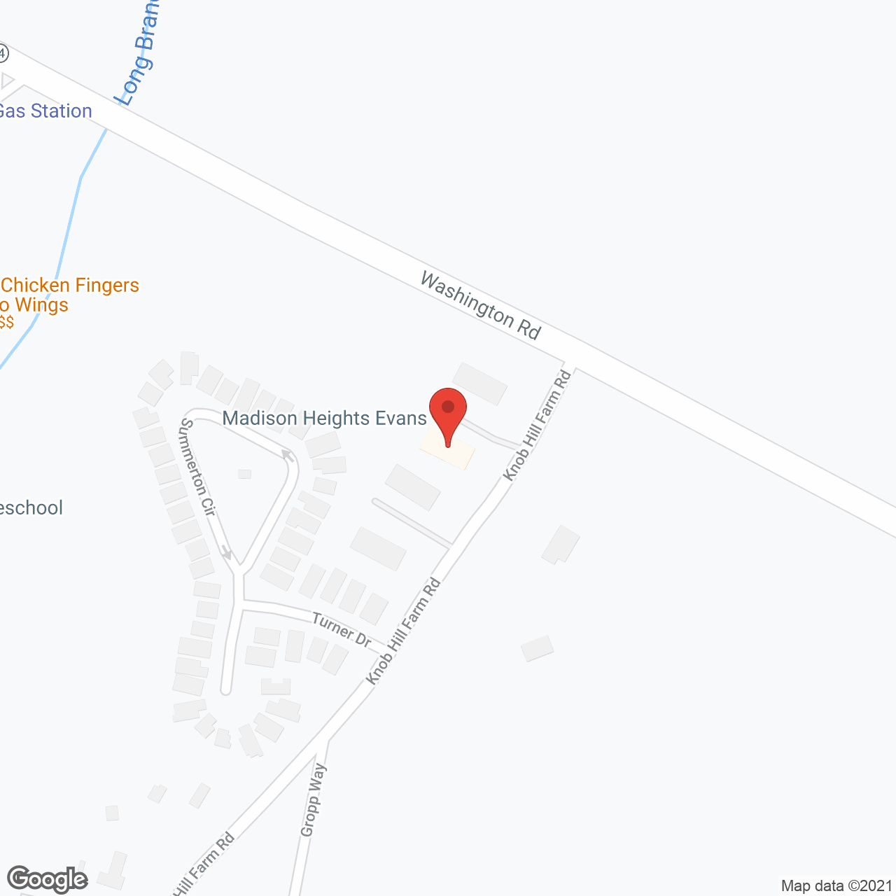 Knob Hill in google map