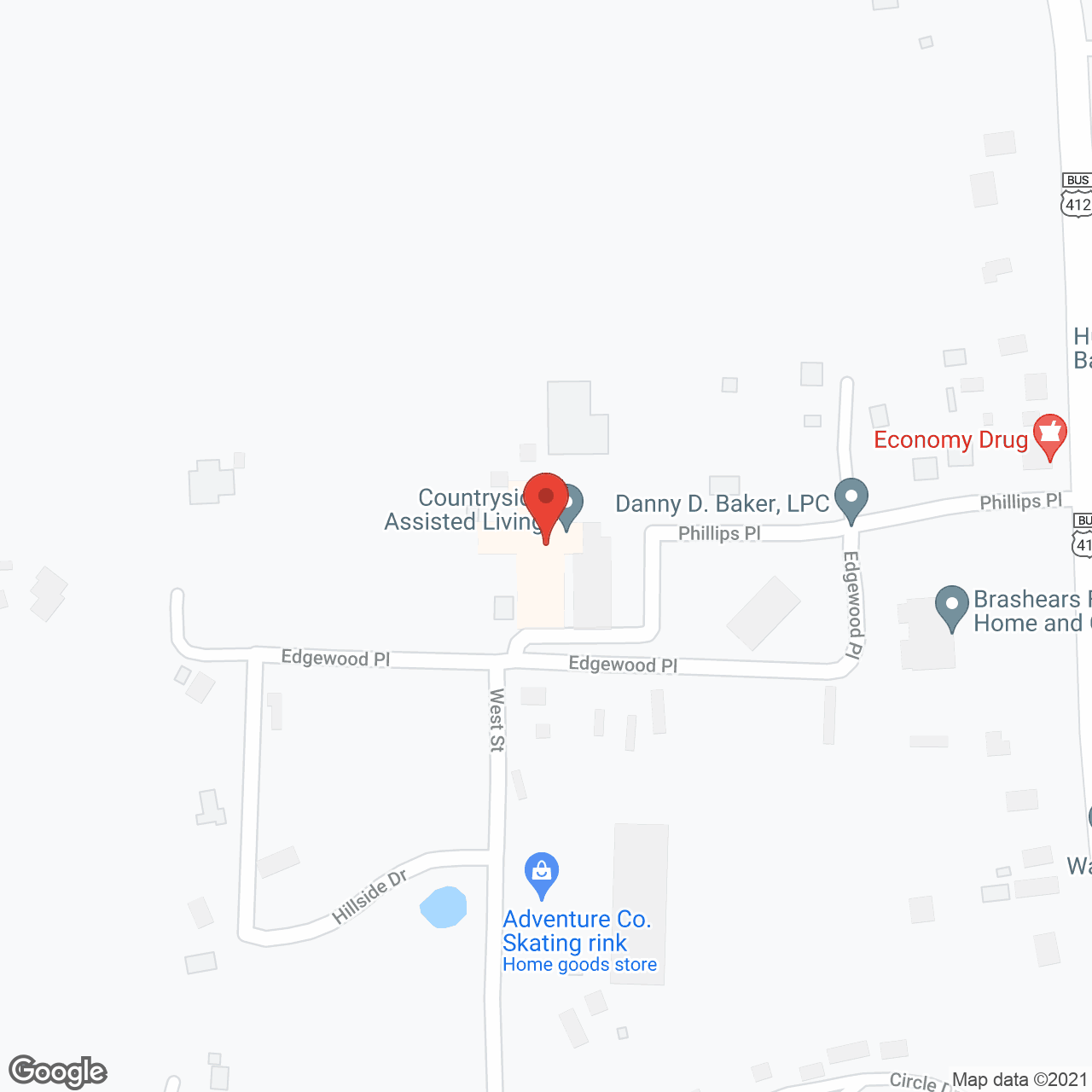 Countryside Assisted Living in google map