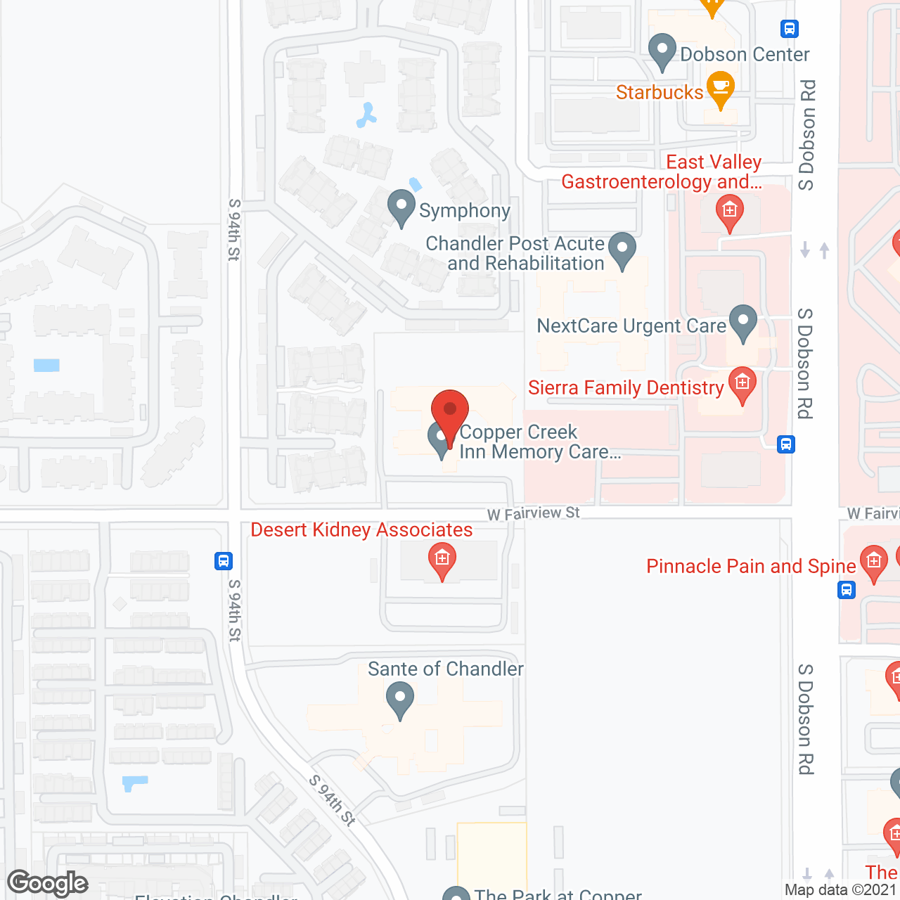 Copper Creek Inn Memory Care in google map