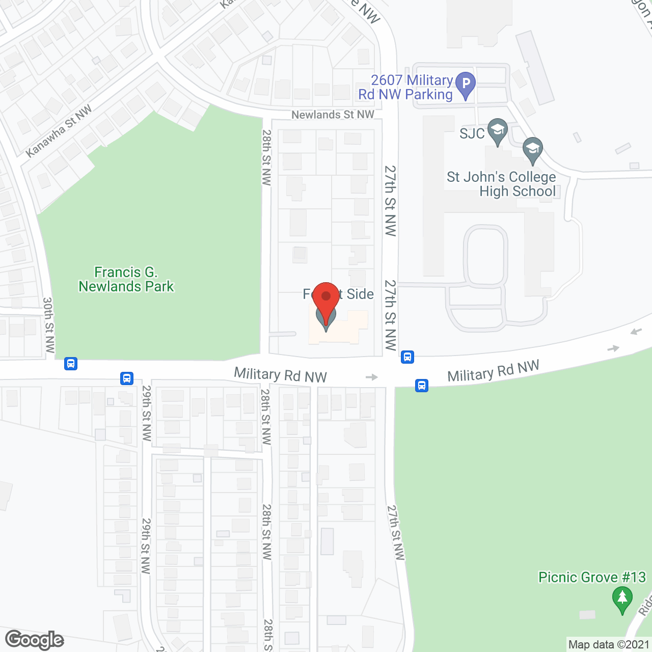 Forest Side Memory Care in google map