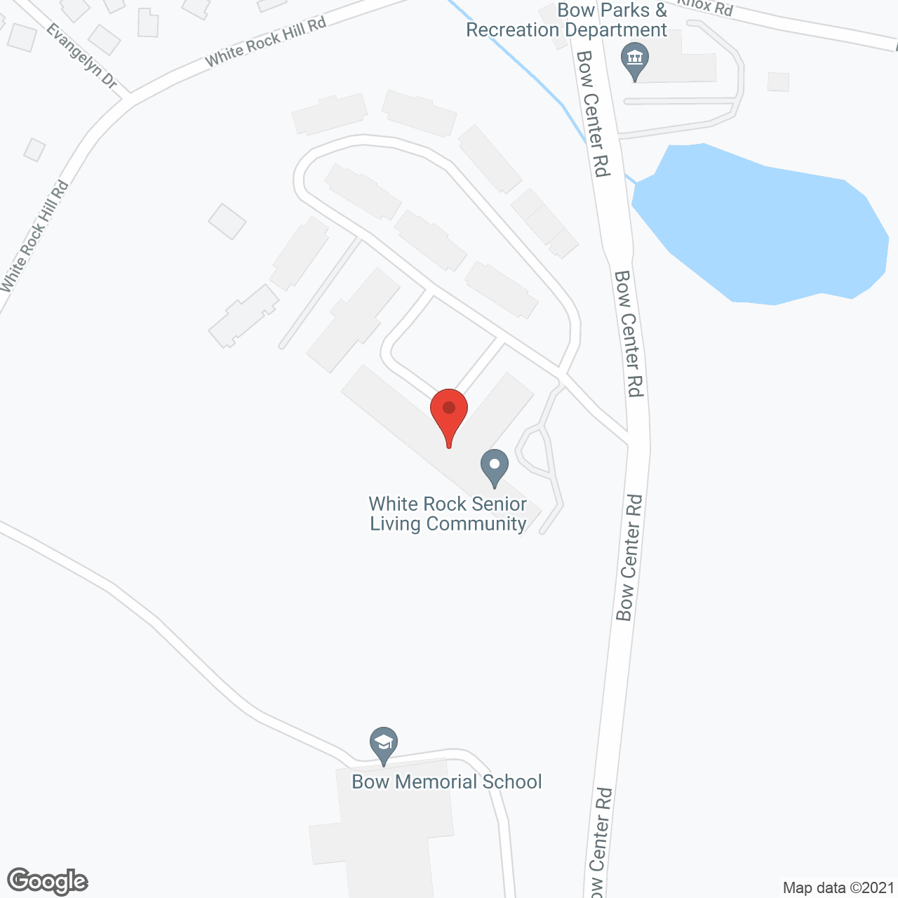 White Rock Senior Community in google map