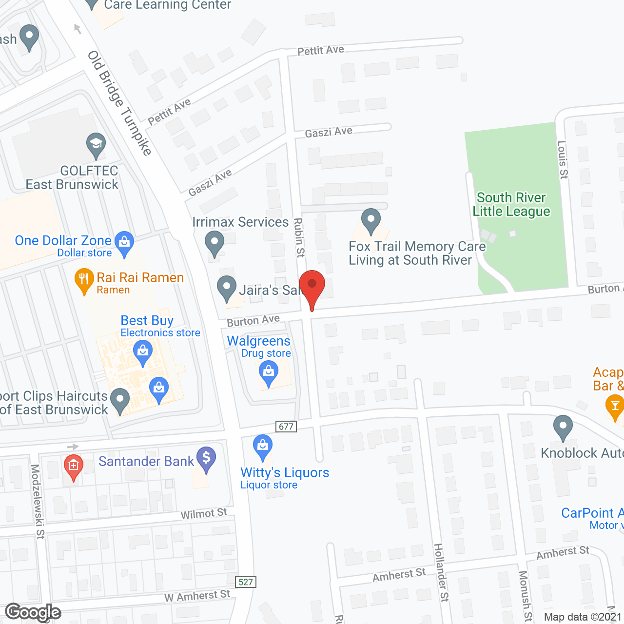 Fox Trail Memory Care Living at South River in google map